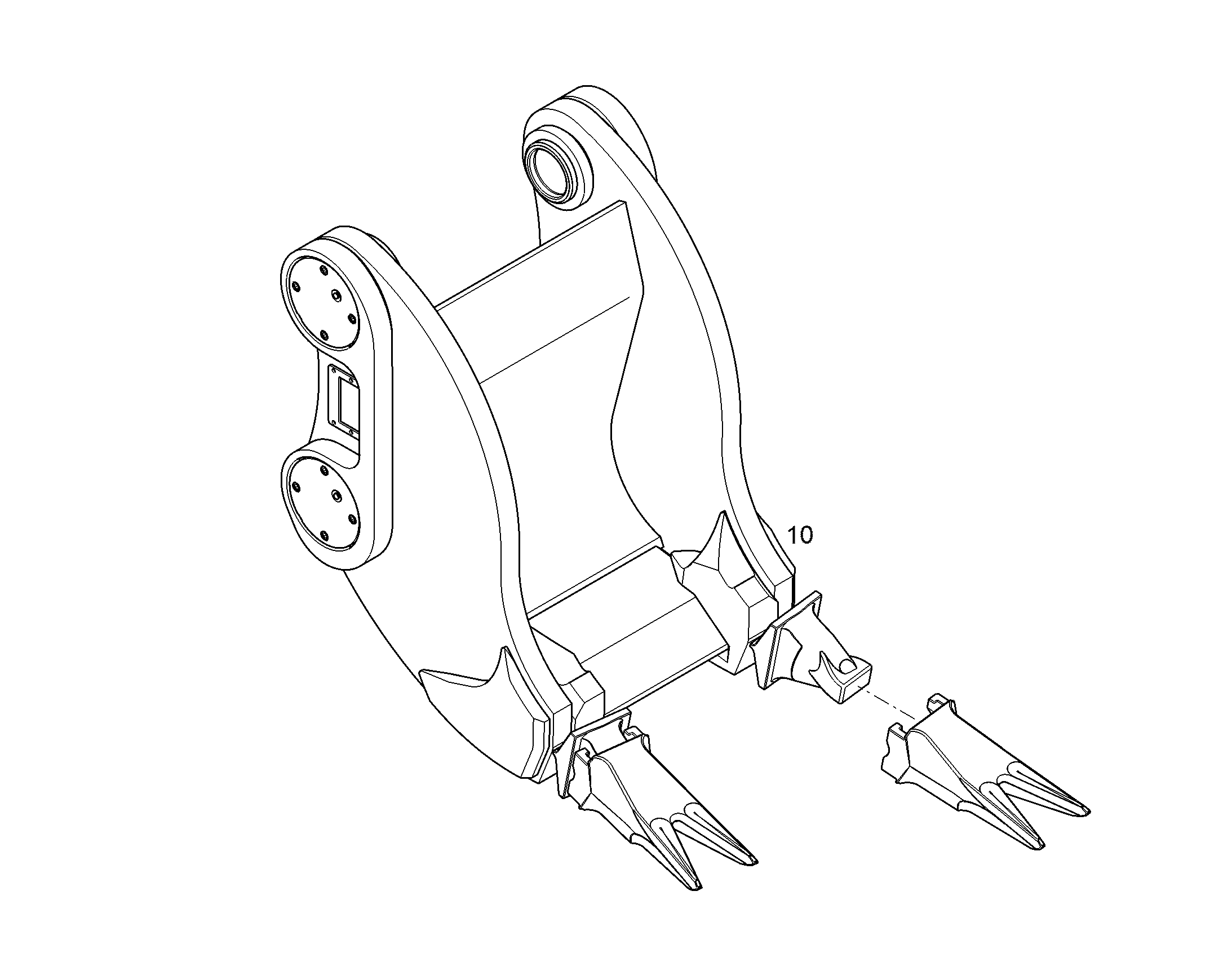 КОВШ СЪЕМНЫЙ 720mm 0,14m³ 11363296 LIEBHERR