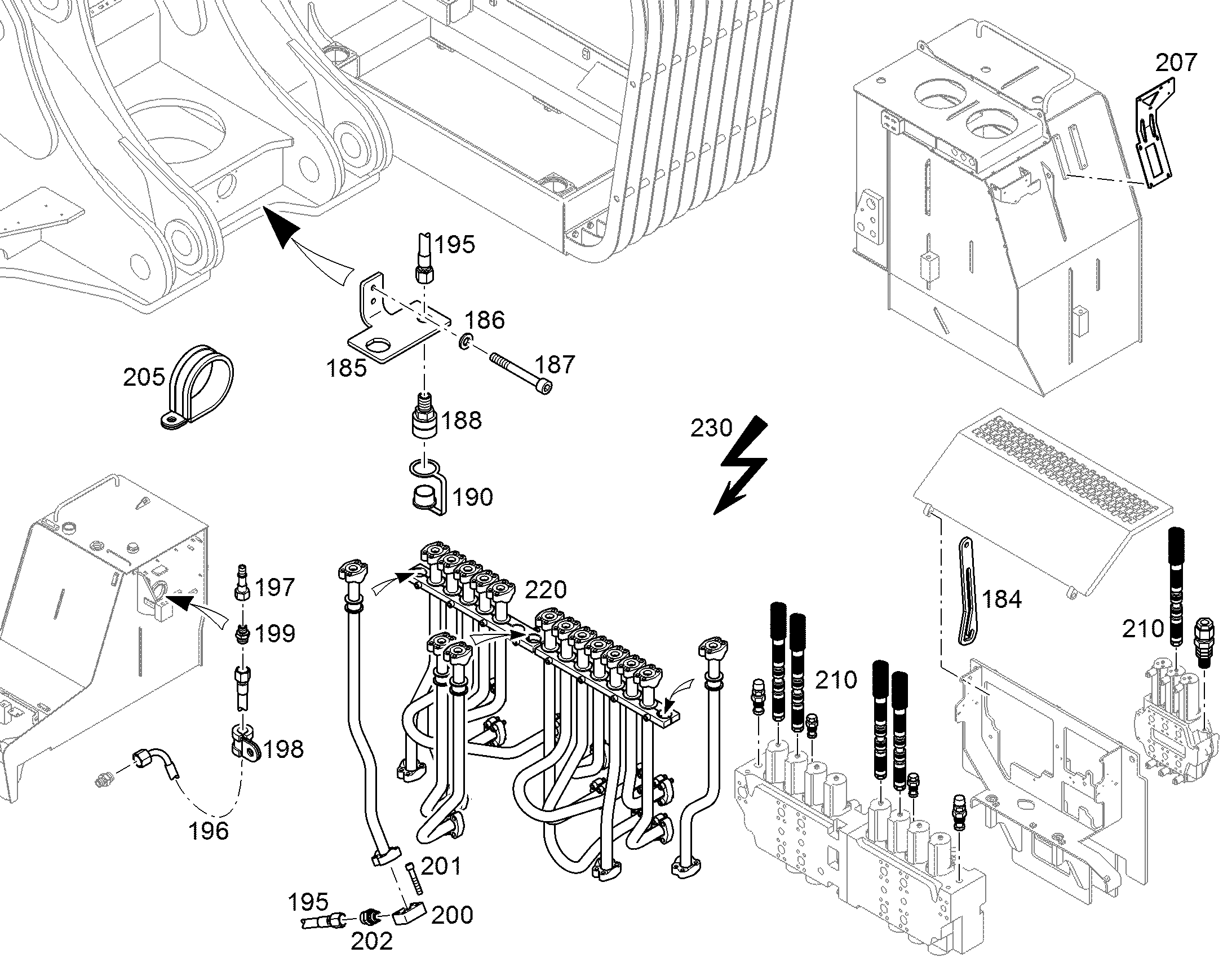 ЛИНИЯ НАПОРНАЯ 11738438 LIEBHERR