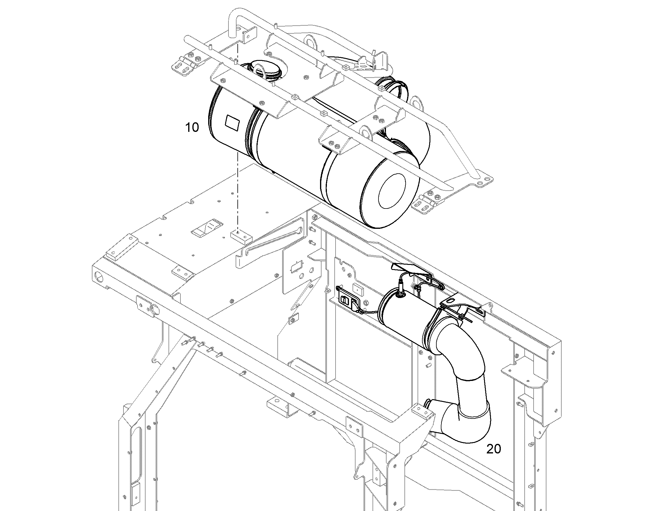 ГЛУШИТЕЛЬ УСТАНОВКА 11732134 LIEBHERR
