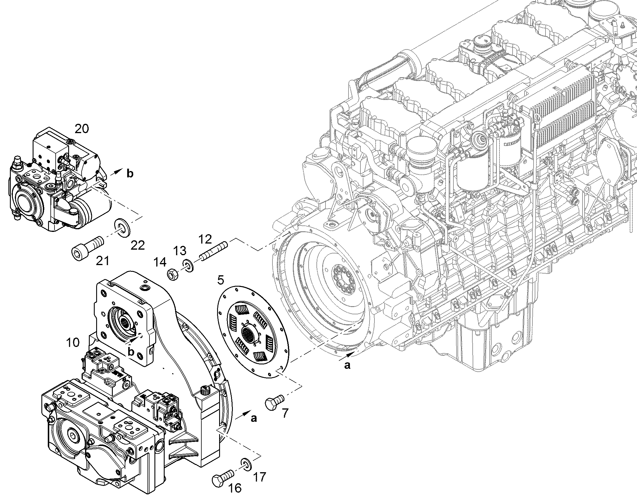 НАСОС АКСИАЛЬНОПОРШНЕВОЙ A4VG 71cm³/U 5616530 LIEBHERR
