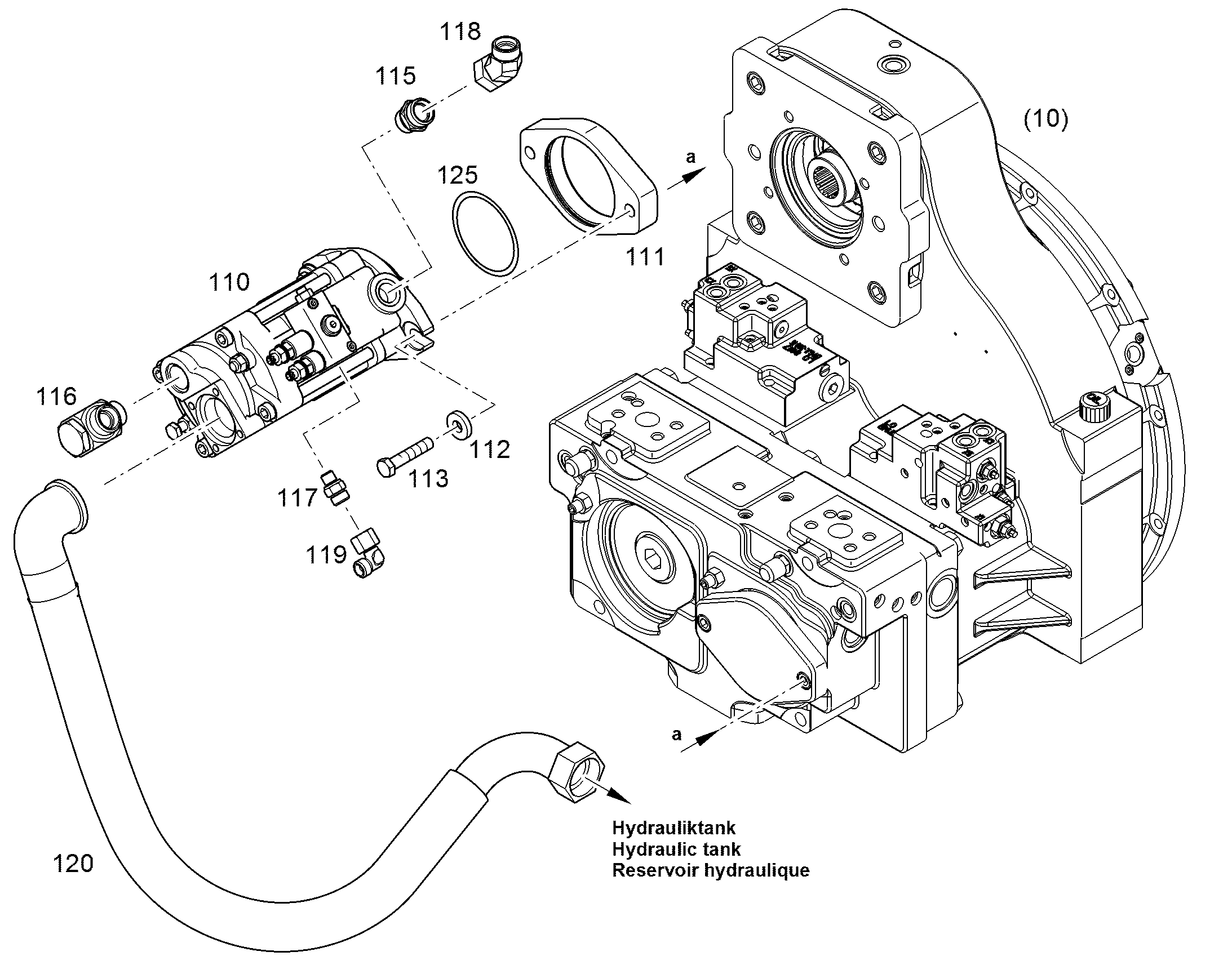 НАСОС АКСИАЛЬНОПОРШНЕВОЙ V60N 30cm³/U 11692321 LIEBHERR