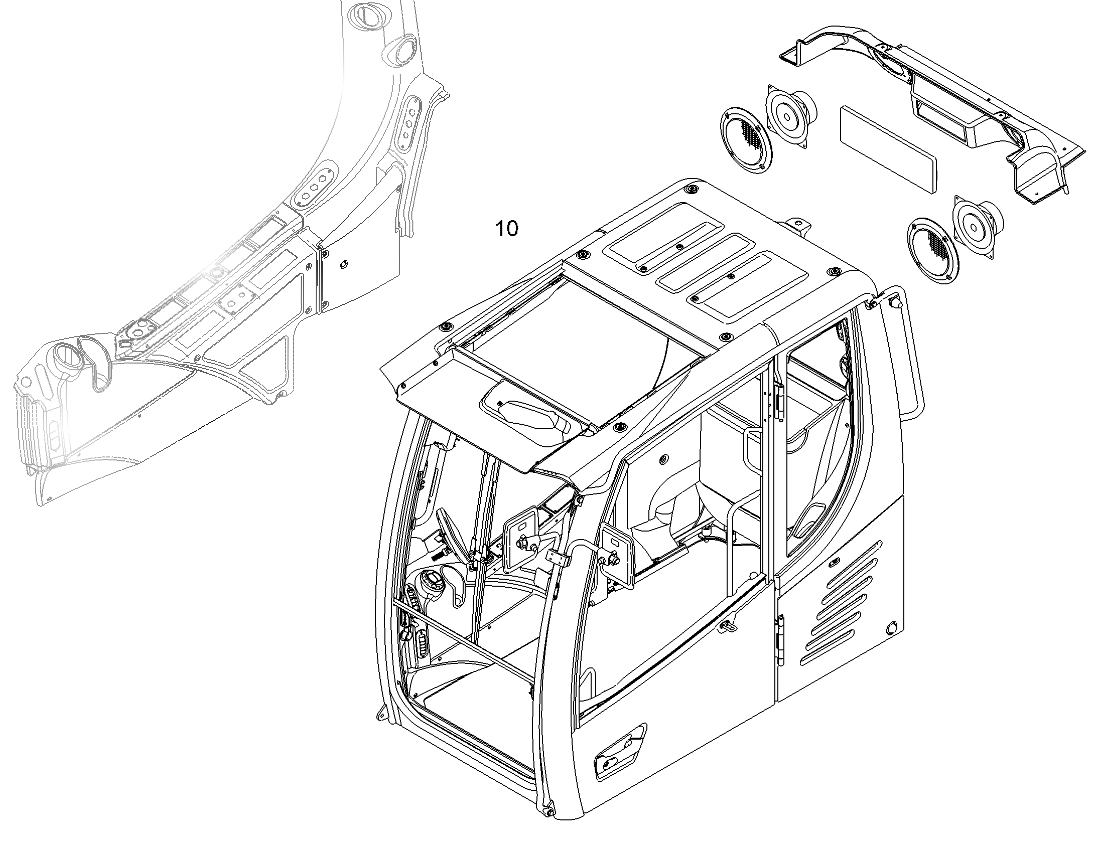 КАБИНА ОПЕРАТОРА FK3 11462371 LIEBHERR