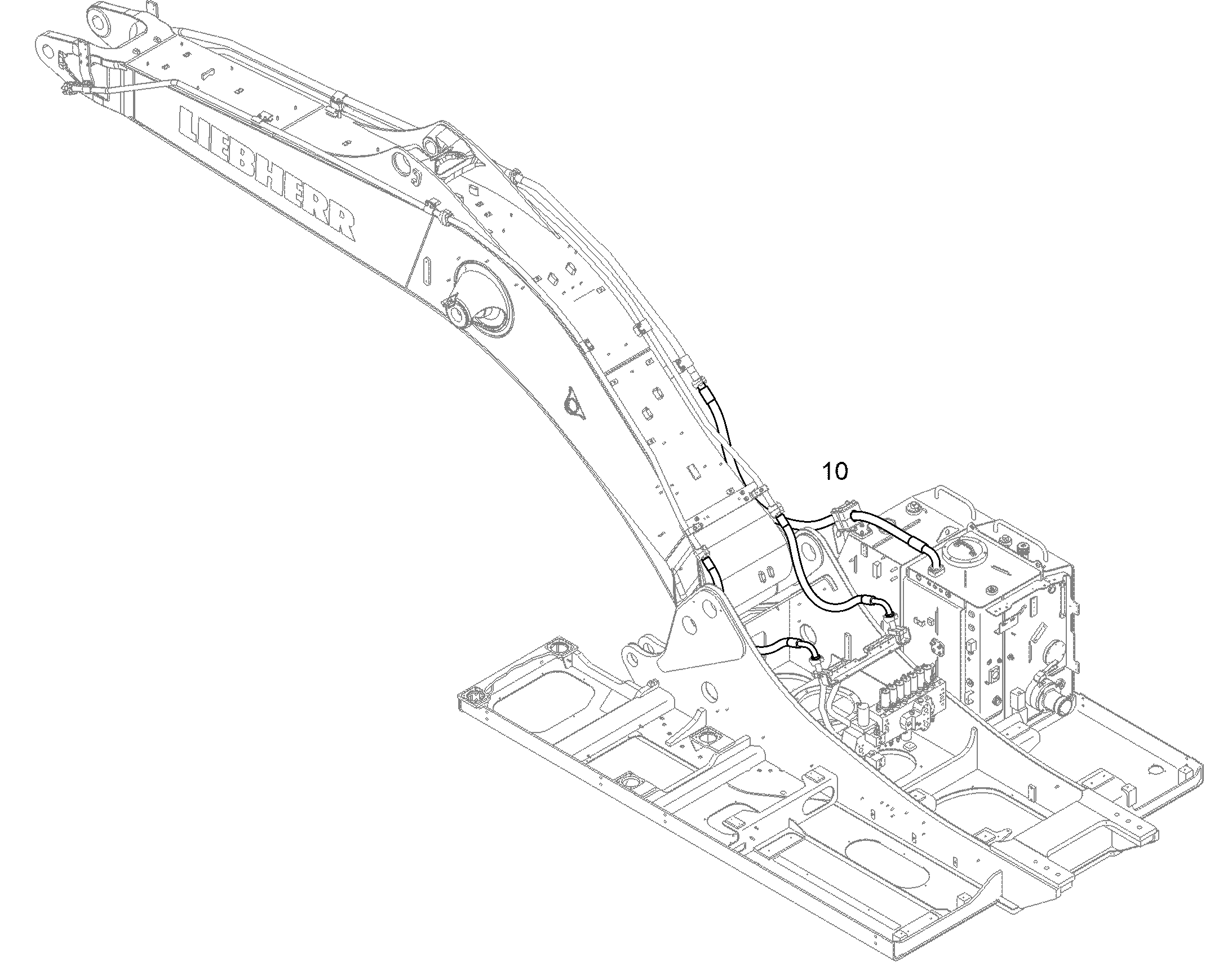 РЕКОНСТР.- ОДНОКОРП.СТРЕЛА 10856639 LIEBHERR