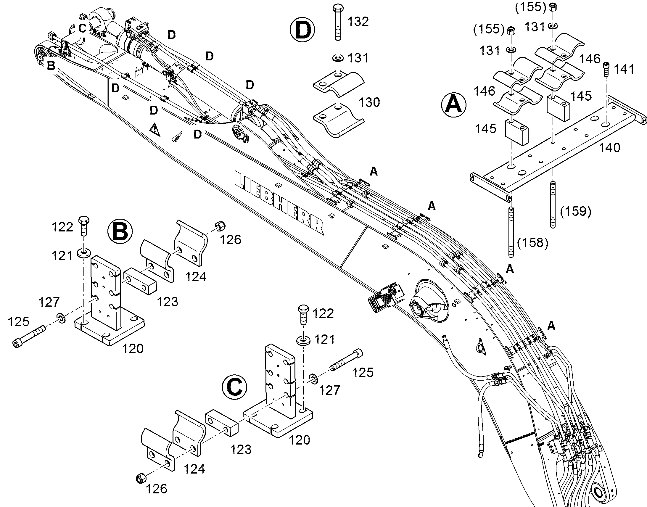ПЛАСТИНА В СБОРЕ 10844855 LIEBHERR