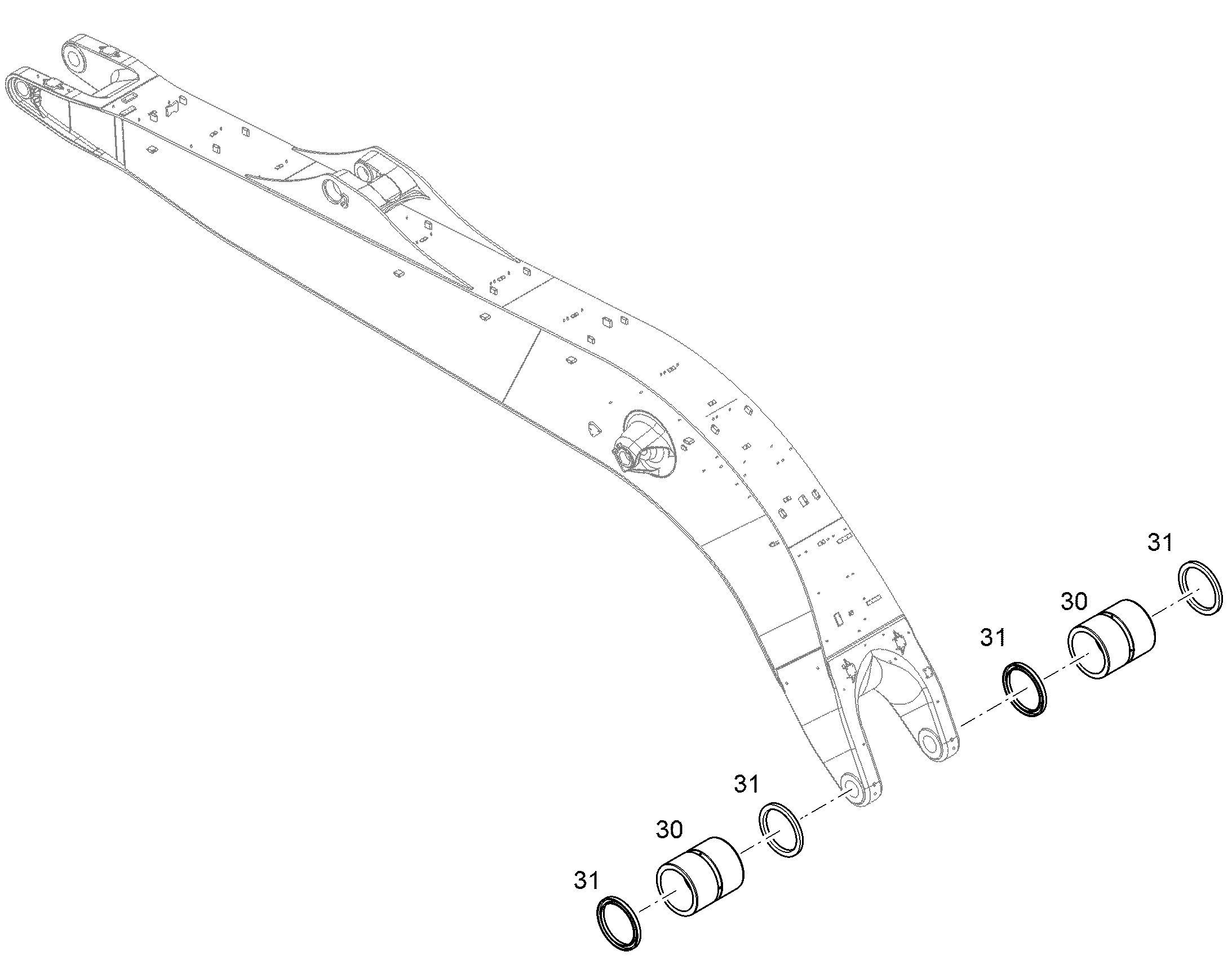 СТАЛЬНАЯ ВТУЛКА B1 120/150X174 10820659 LIEBHERR