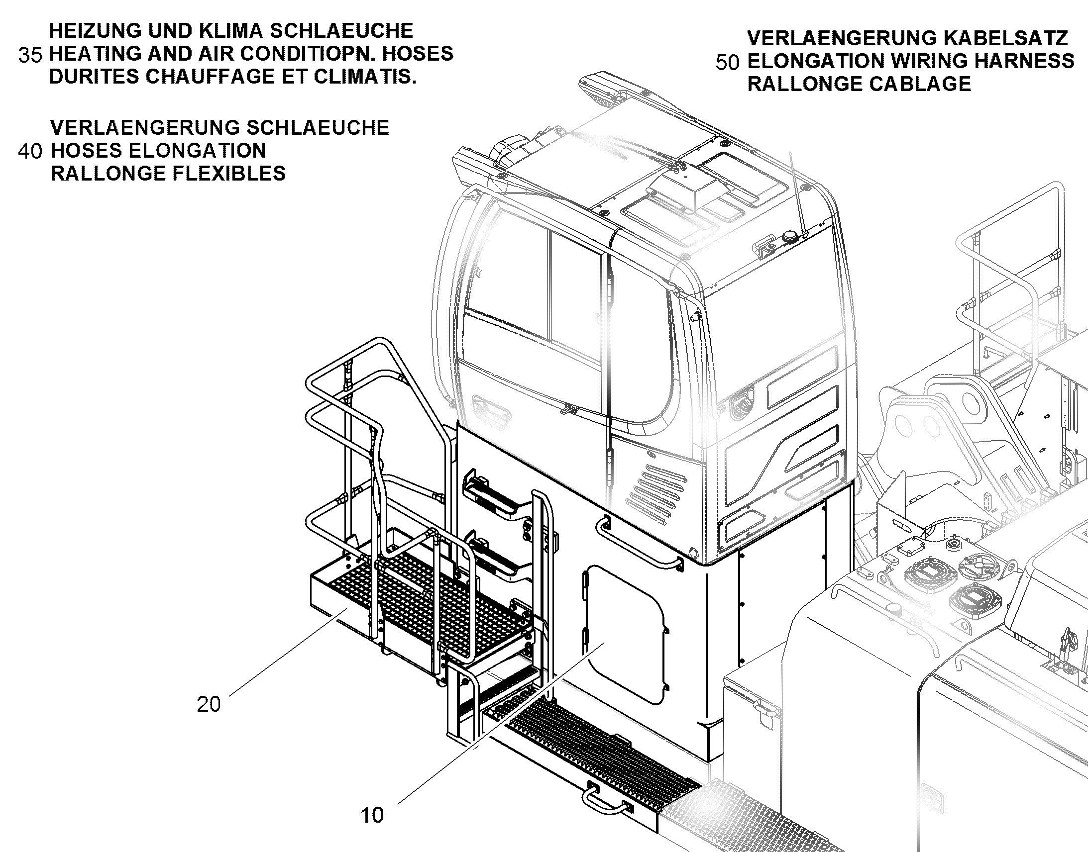 ПЛАТФ.- НЕПОДВИЖНОЕ ВОЗВЫШЕНИЕ 1200 MM 10404449 LIEBHERR