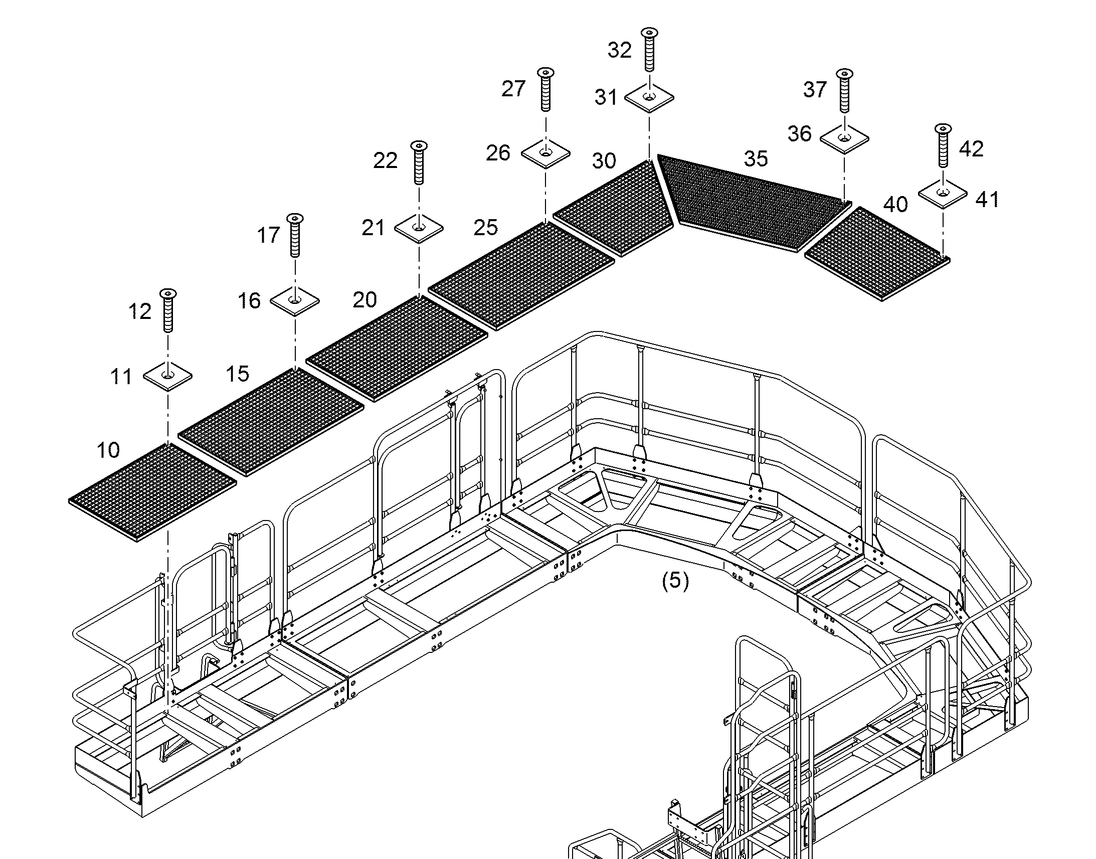 РЕШЕТКА КОЛОСНИКОВАЯ 10074677 LIEBHERR