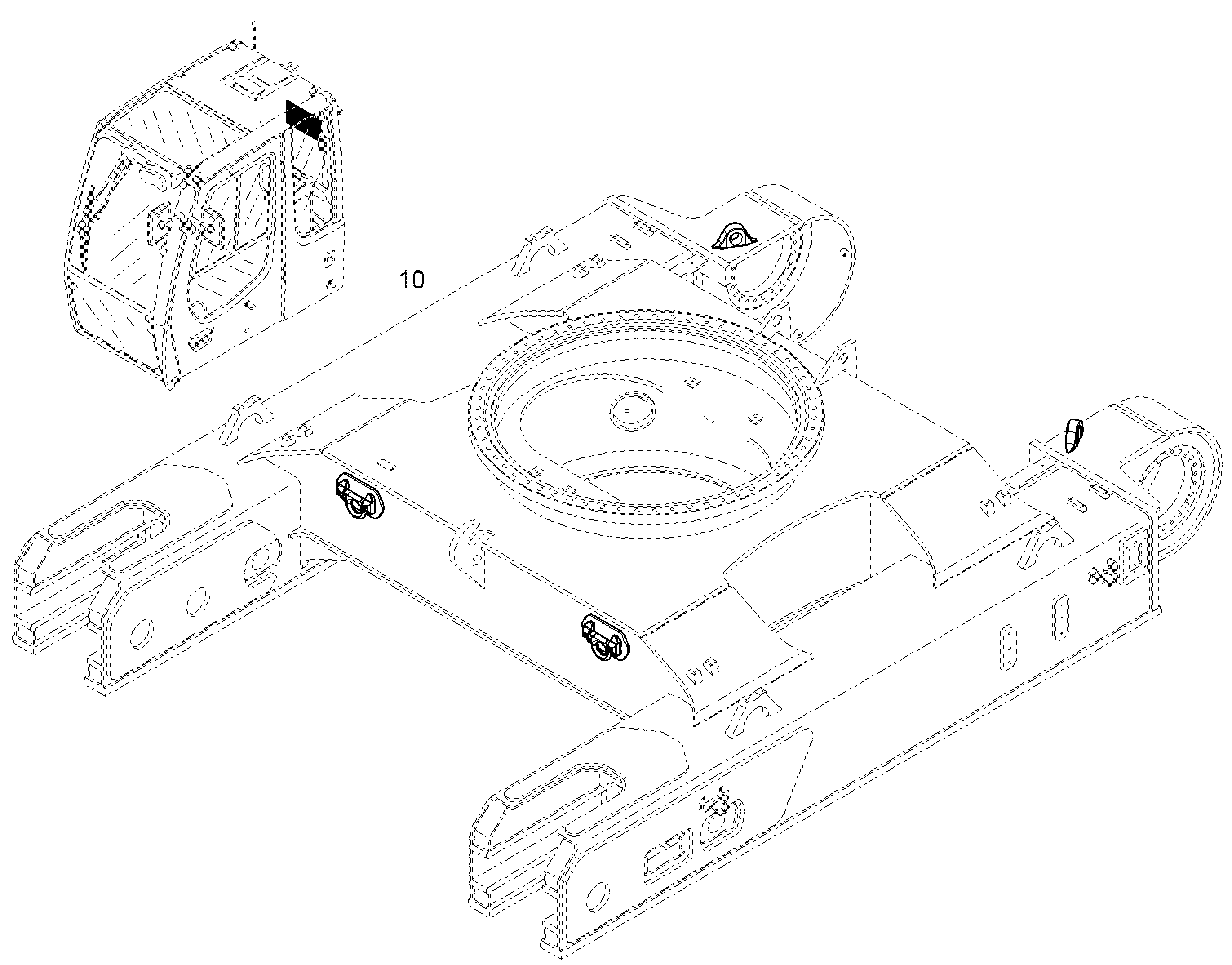 ПРОУШИНЫ КРЕП. ШАССИ 11460981 LIEBHERR
