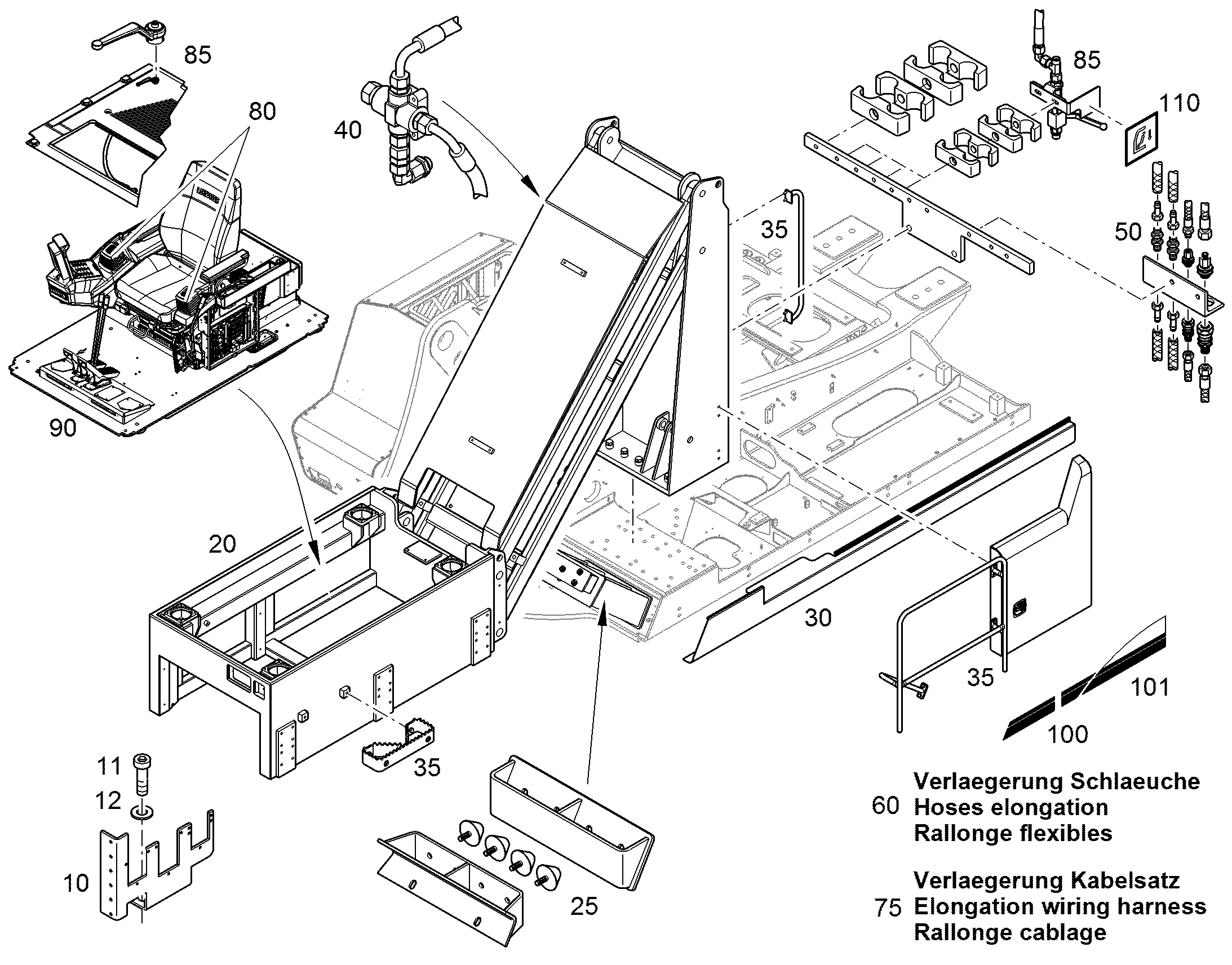 КОМПЛЕКТУЮЩИЕ  ДЕТАЛИ 10091464 LIEBHERR