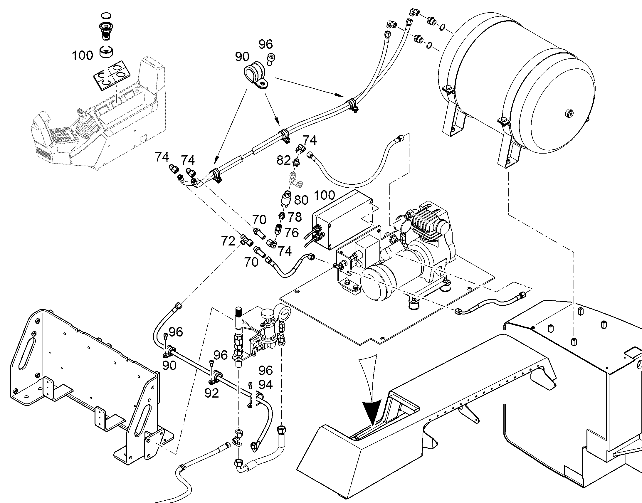 ПЕРЕКЛЮЧАТЕЛЬ 10280112 LIEBHERR