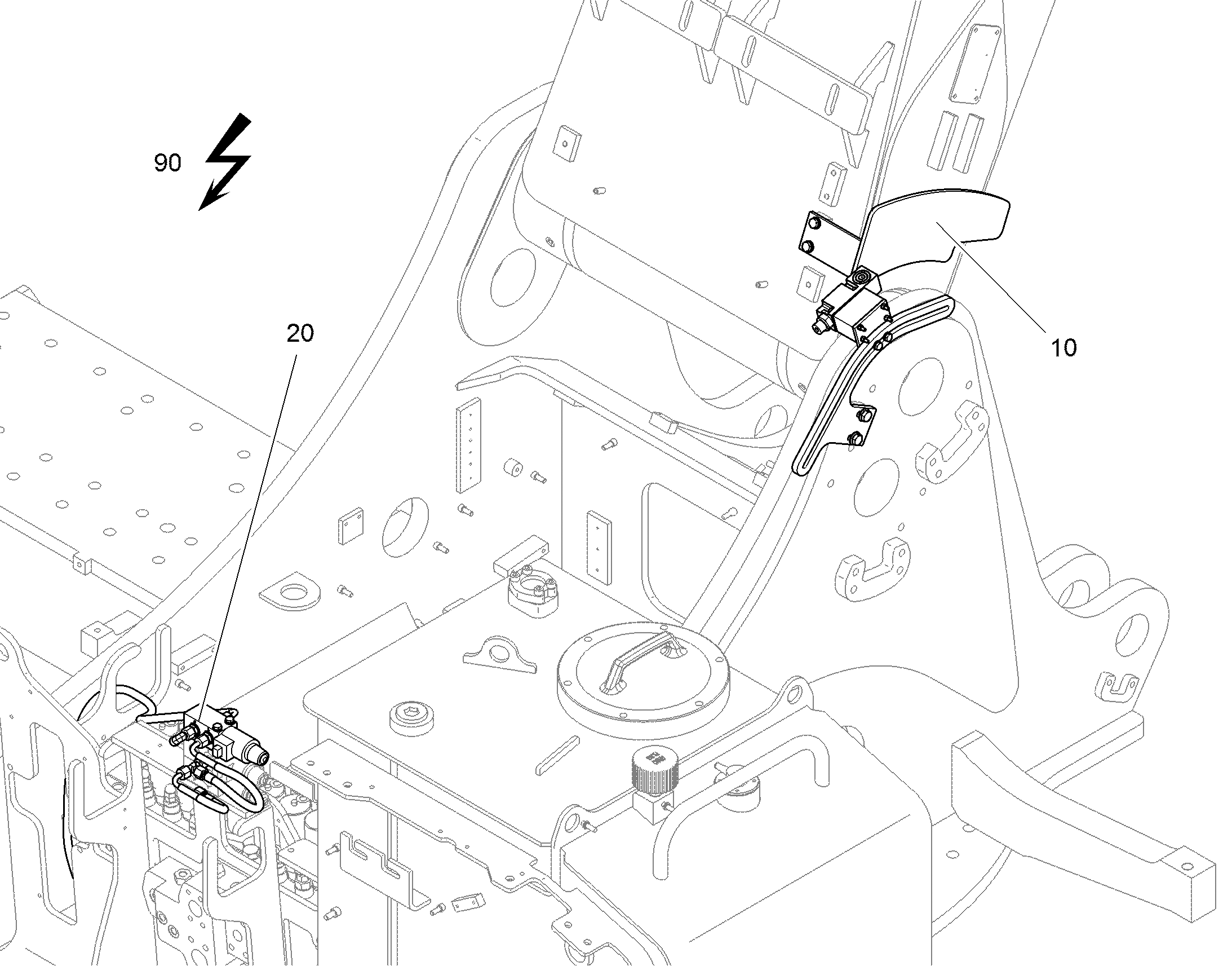 ДЕТАЛИ МОНТАЖНЫЕ ДЛЯ ОБОРУД. 10842863 LIEBHERR