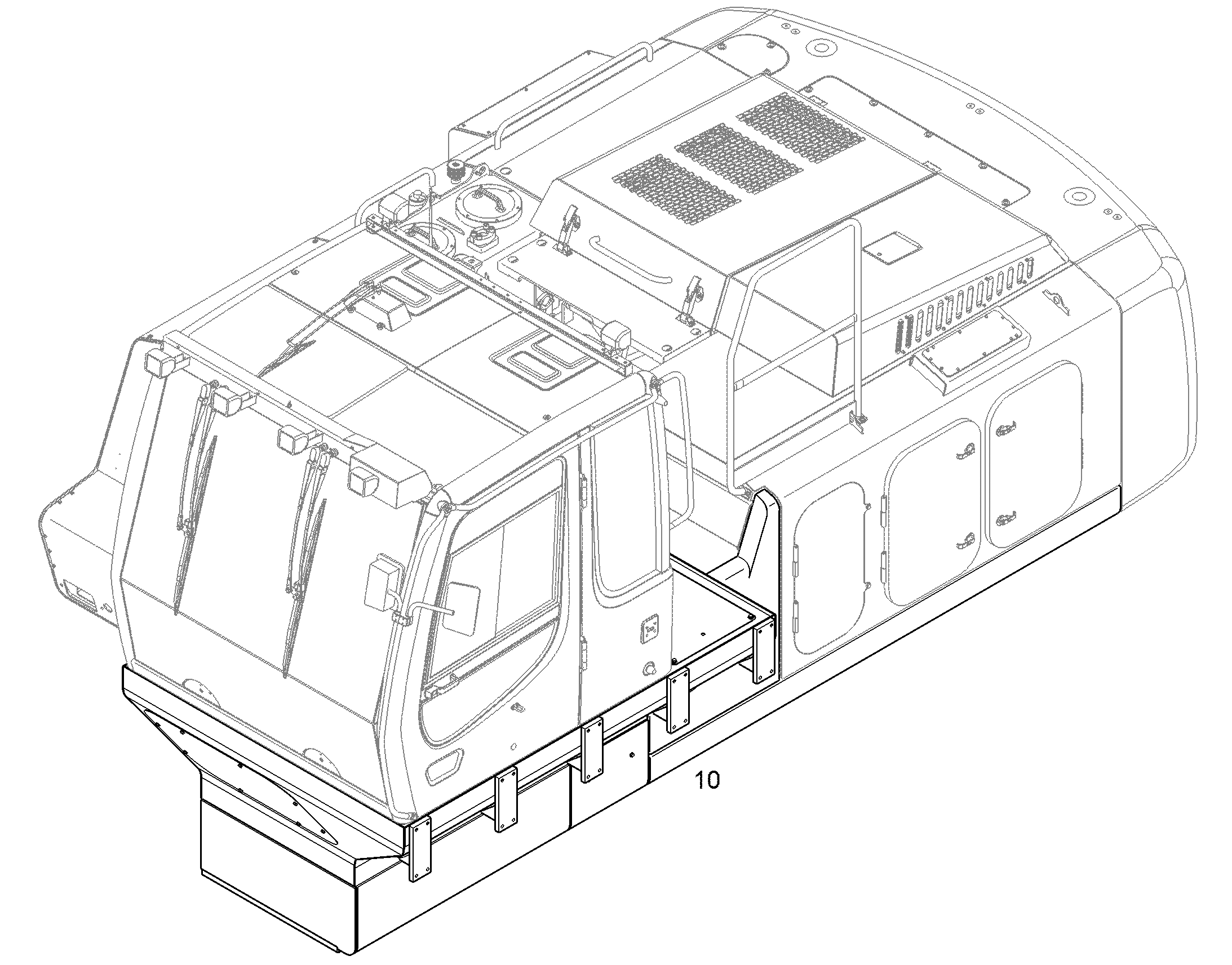 ВОЗВЫШЕНИЕ КАБИНЫ 1200MM 10861269 LIEBHERR