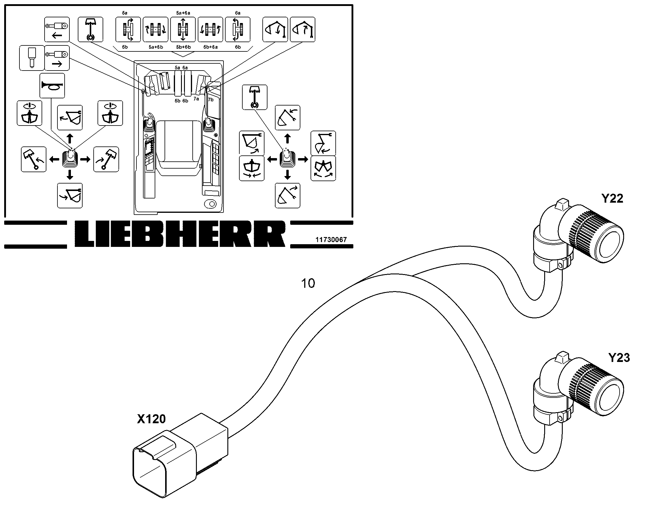 ЗАДЕЙСТВИЕ ПОВОРОТА ГРЕЙФЕРА 11730064 LIEBHERR