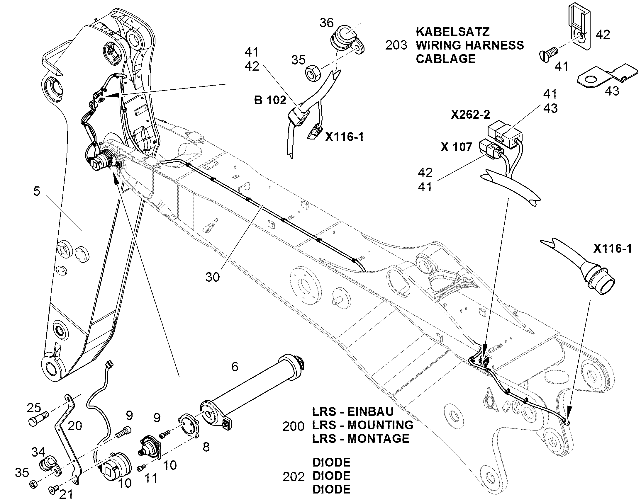 ПРОМЕЖУТОЧНАЯ ПЛАНКА LRS 10073350 LIEBHERR