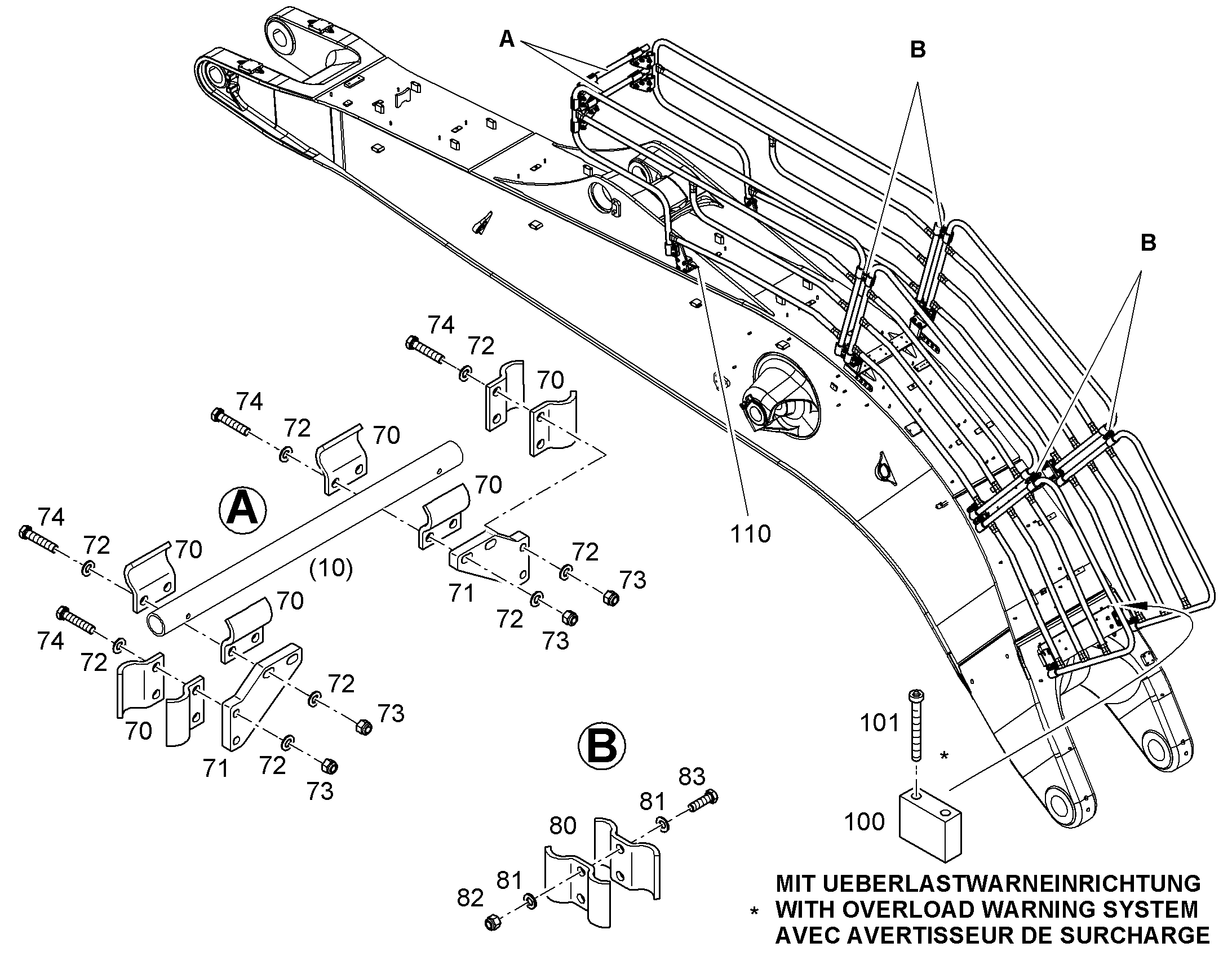 РЕКОНСТР.- ОДНОКОРП.СТРЕЛА 10863044 LIEBHERR