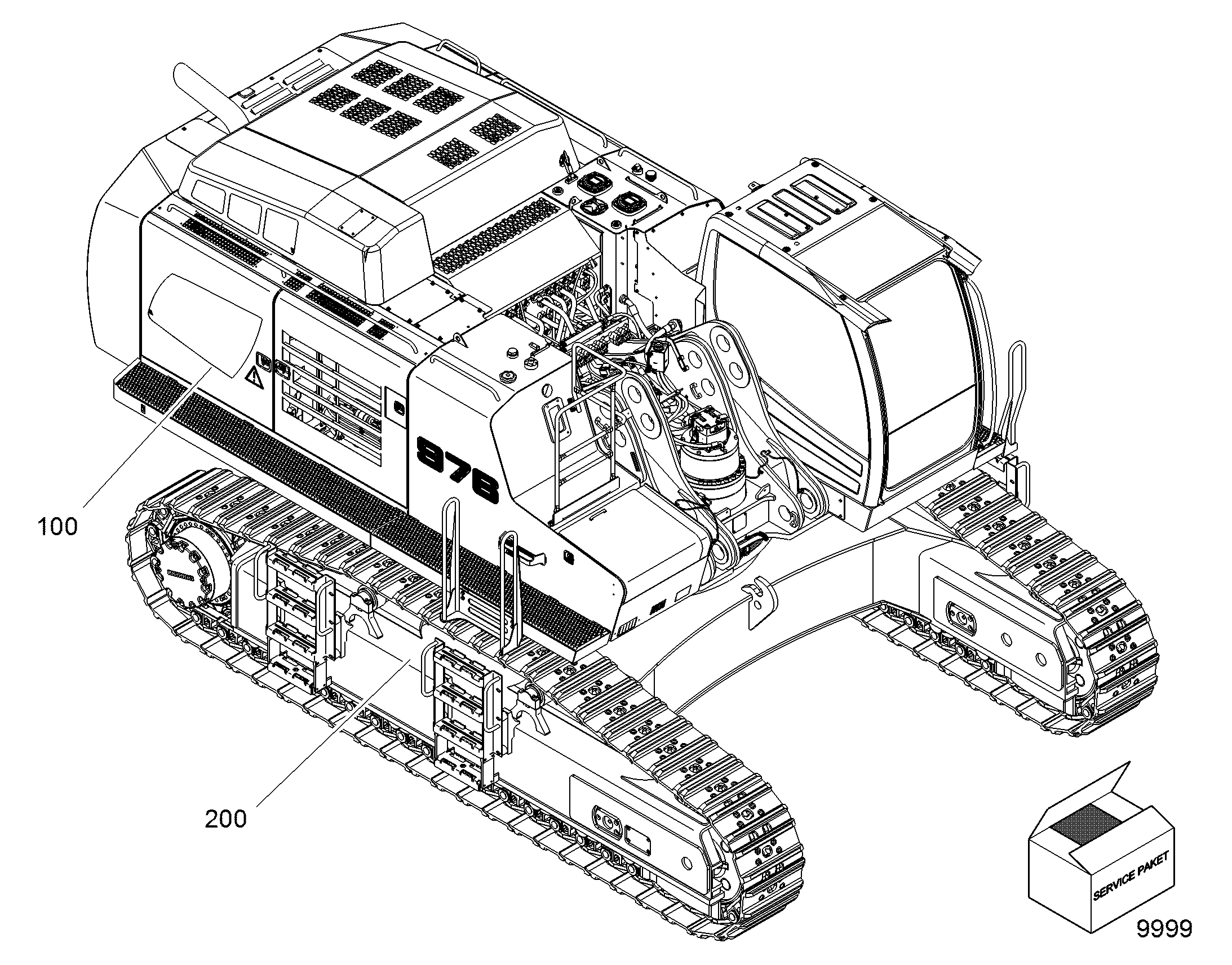 ШАССИ, КОМПЛЕКТ 10082204 LIEBHERR