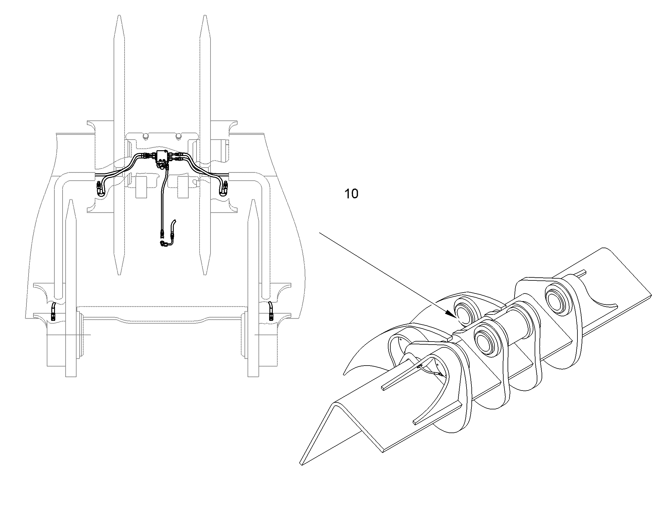 ЛИНИЯ КОВША СМАЗОЧНАЯ 1 10858447 LIEBHERR