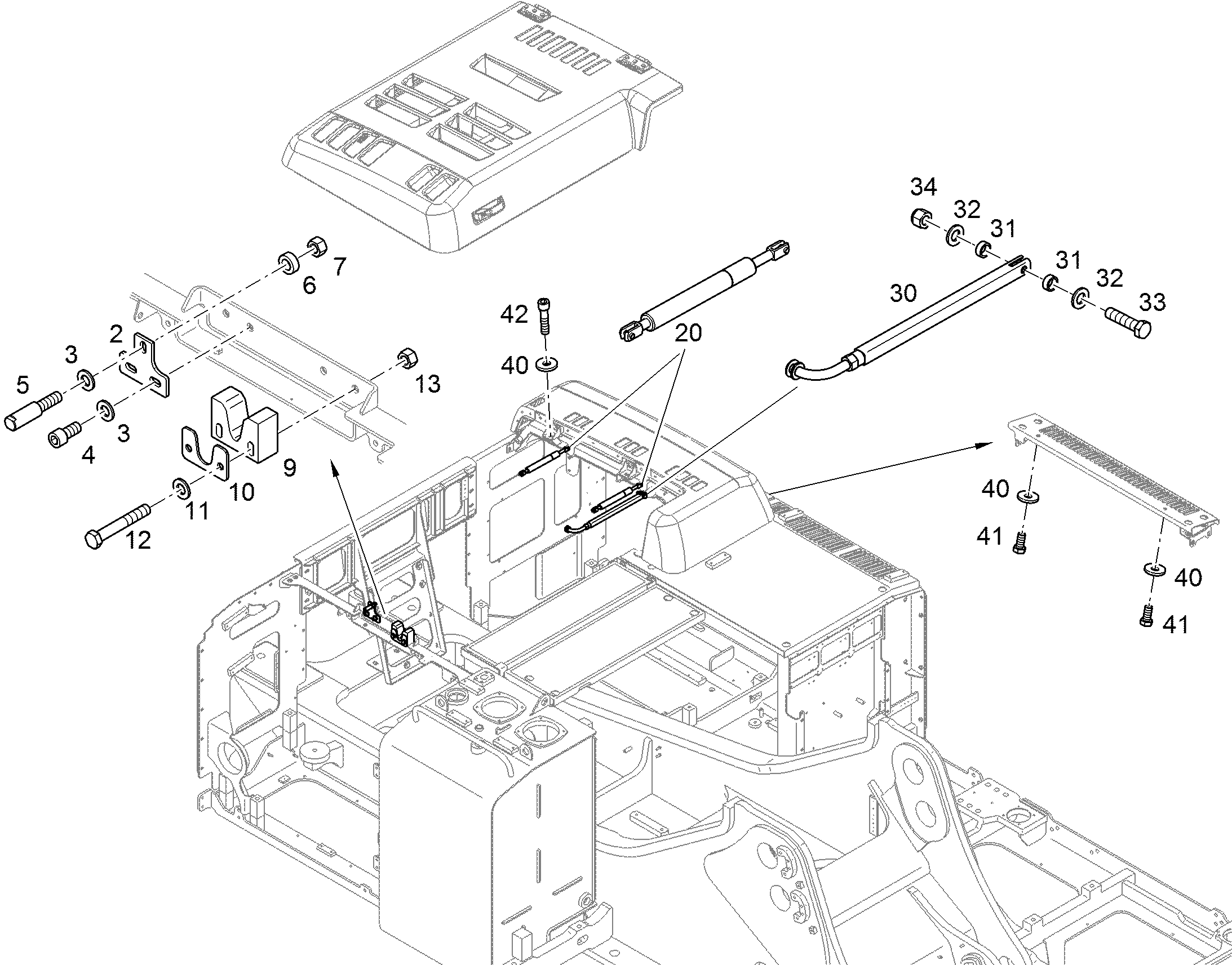 ПЛАСТИНА КРЕПЕЖ. 10395386 LIEBHERR