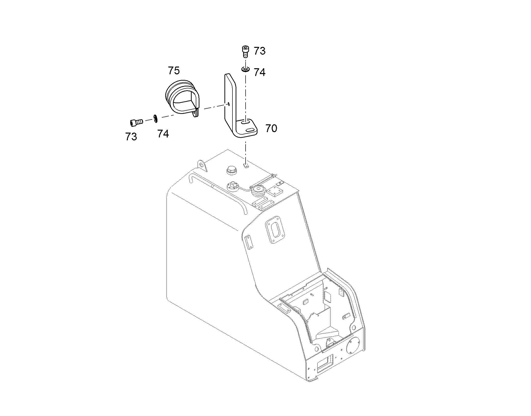 СКОБА DIN 3016-1 D1 51X25 W1-2-CR 10219024 LIEBHERR