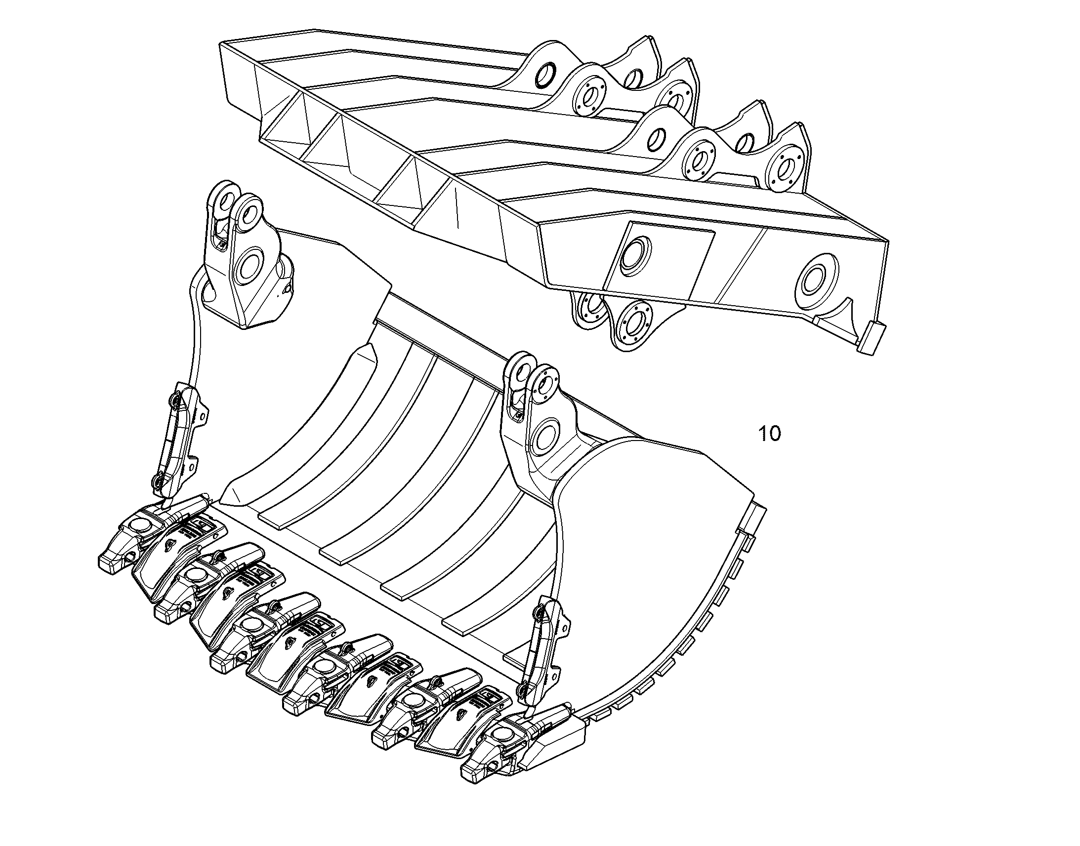 КОВШ ОТКИДНОЙ 2700MM 5,6M3 11733557 LIEBHERR