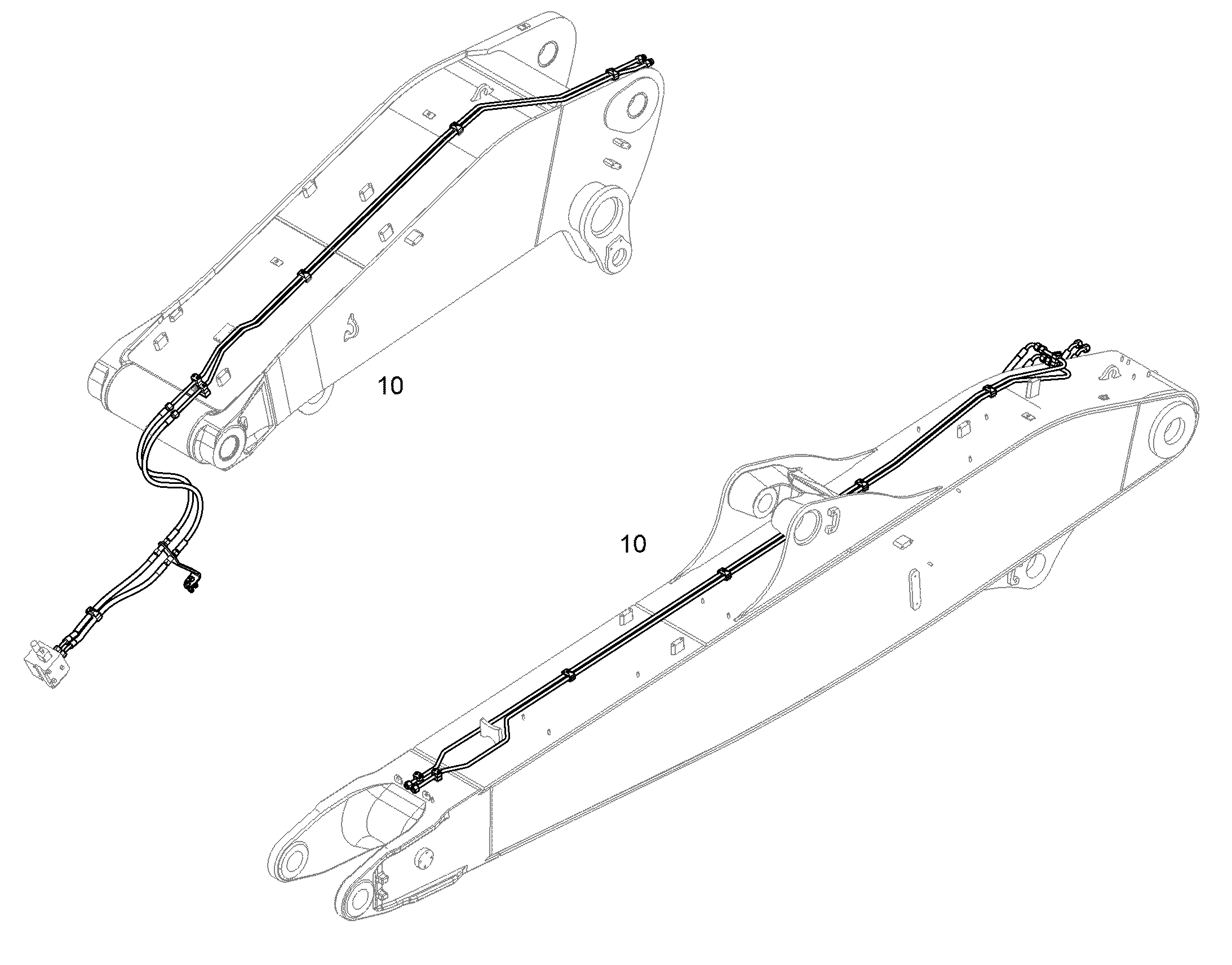 ПРОВОДКА ПРИВОД МЕХ. ПОВОРОТА 11461368 LIEBHERR