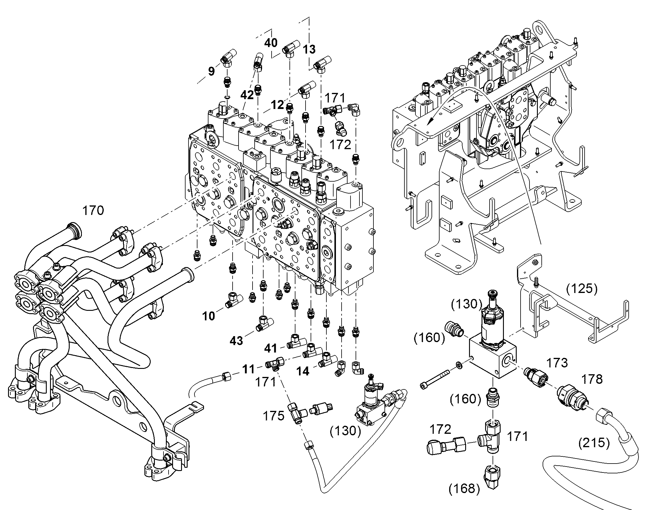 ЛИНИЯ НАПОРНАЯ 11464577 LIEBHERR