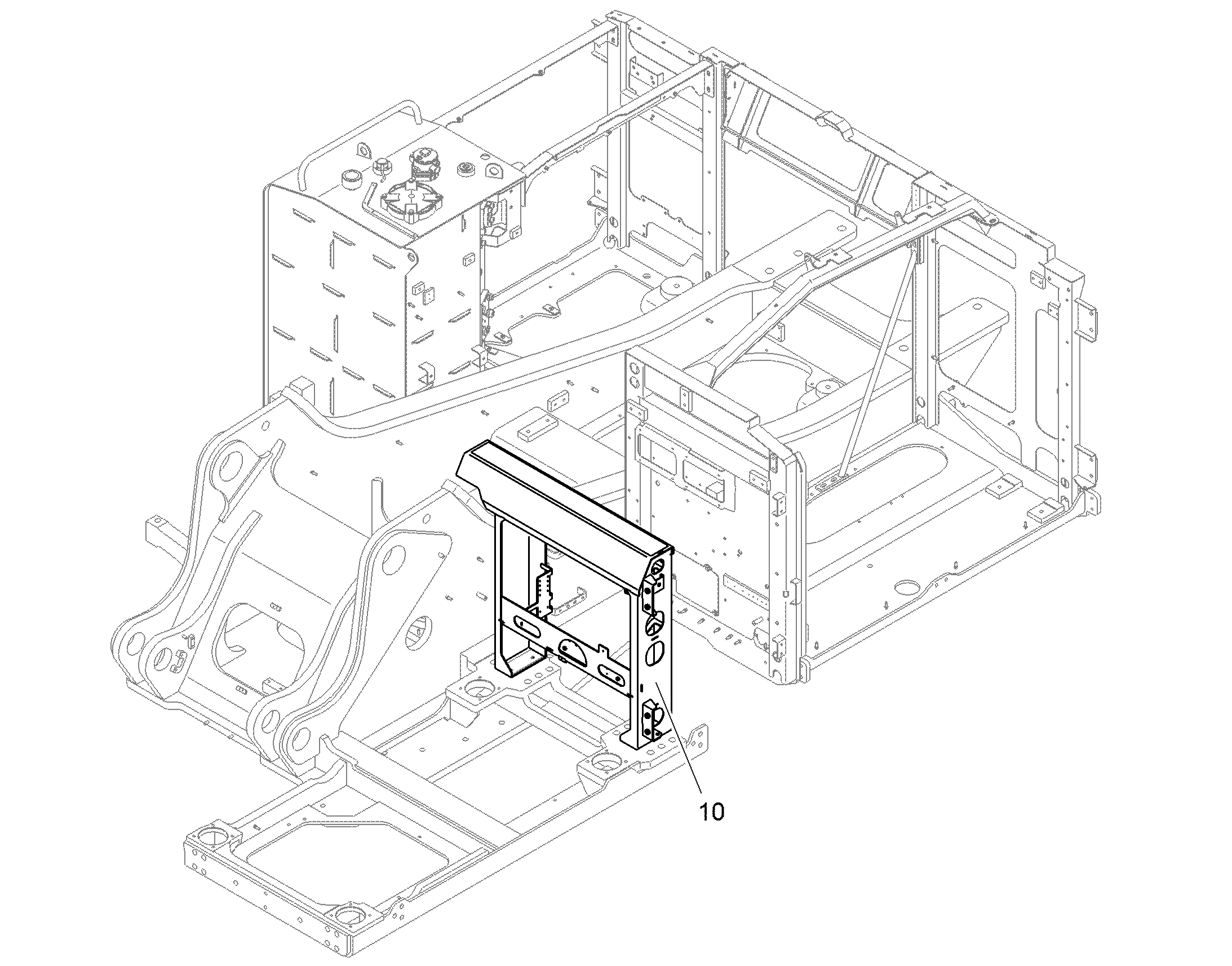 РАМА ОПОРНАЯ 10863302 LIEBHERR