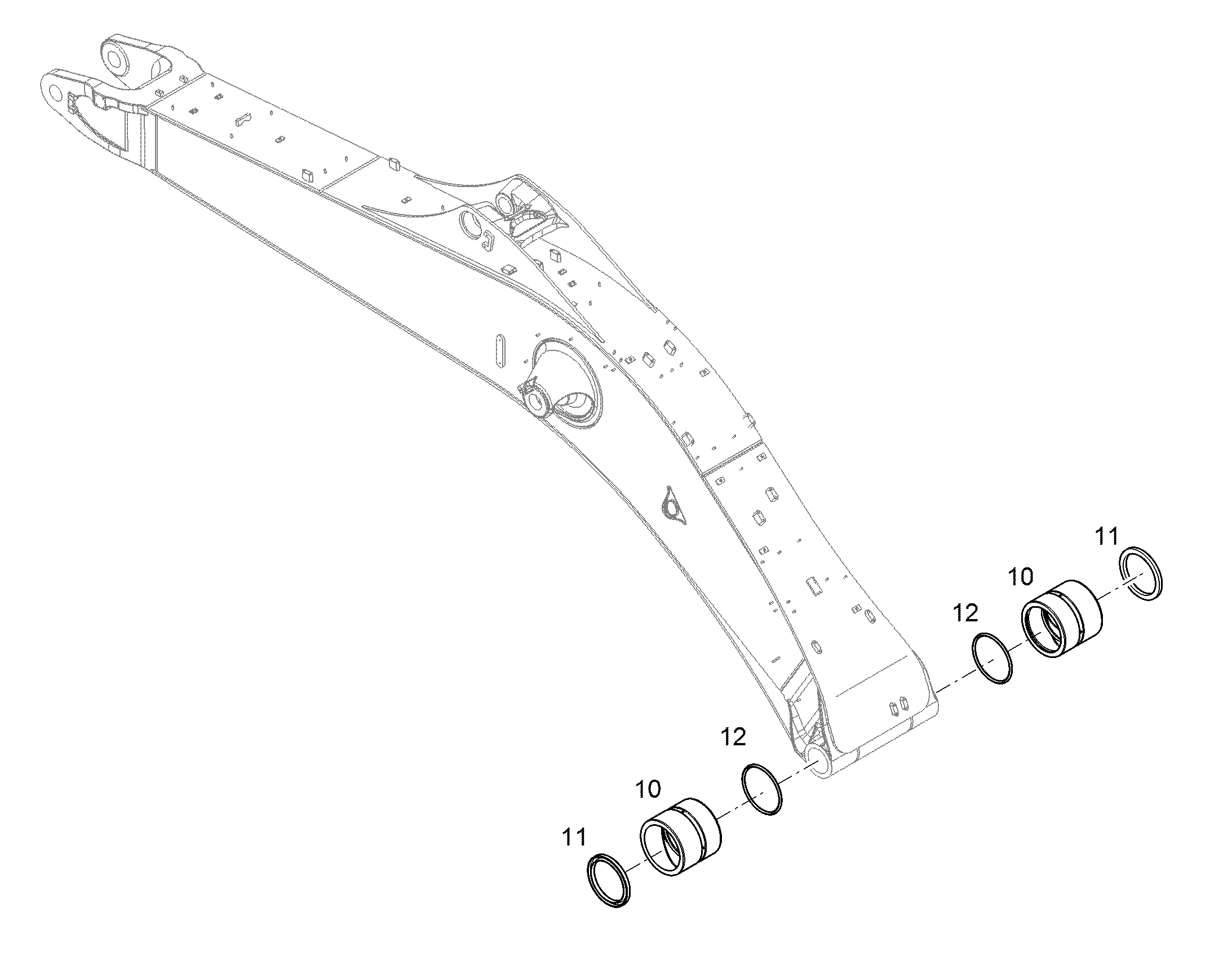 СТАЛЬНАЯ ВТУЛКА A1 130/160X140 11817818 LIEBHERR