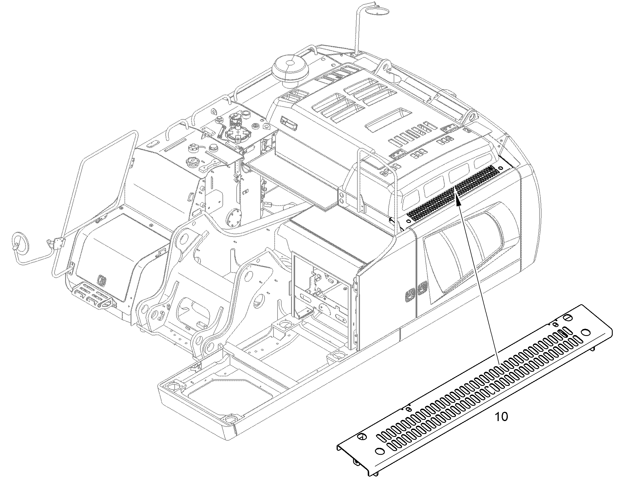 КАПОТ ЛЕВЫЙ 10386456 LIEBHERR