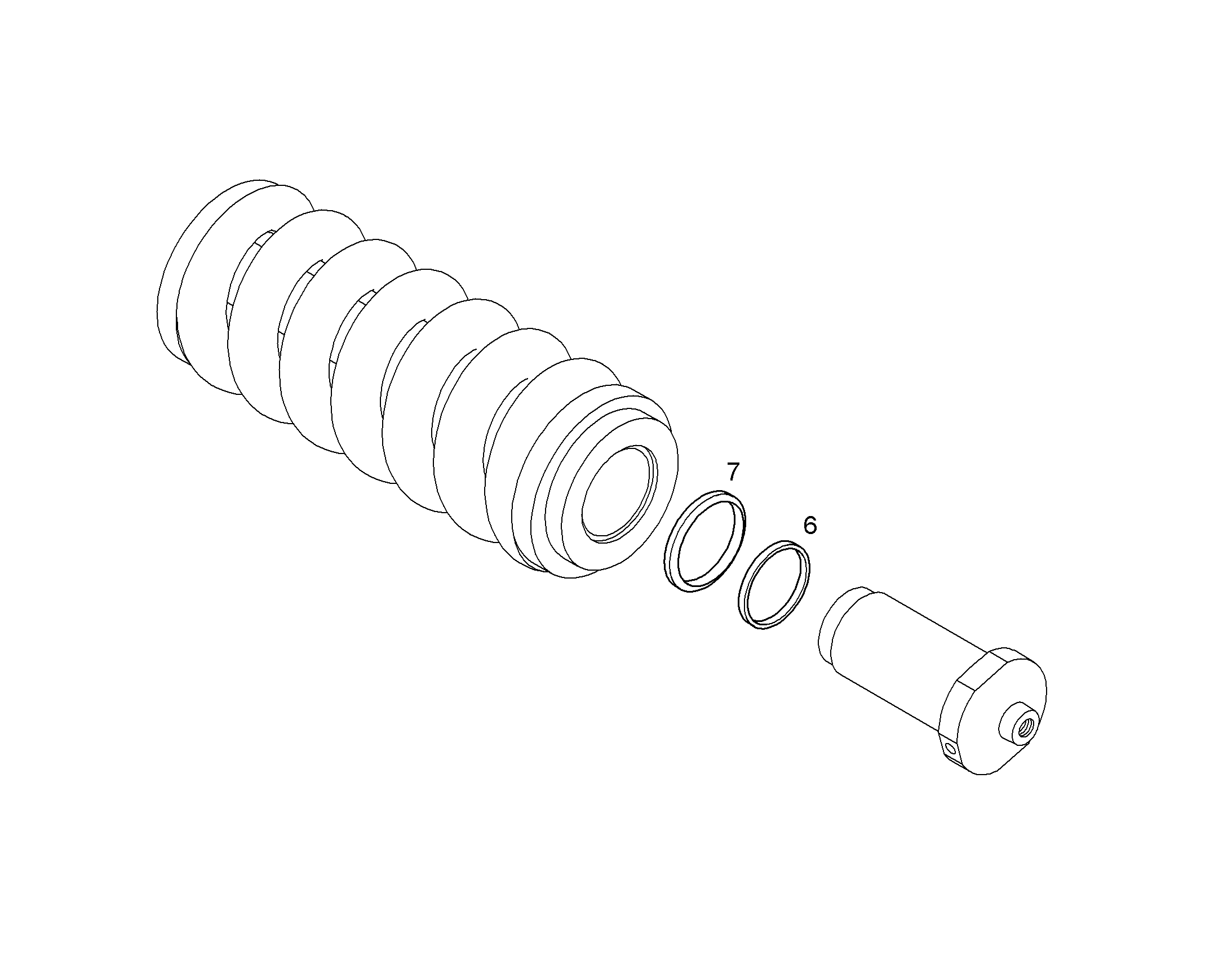 МАСЛОСЪЕМНОЕ КОЛЬЦО 7411850 LIEBHERR
