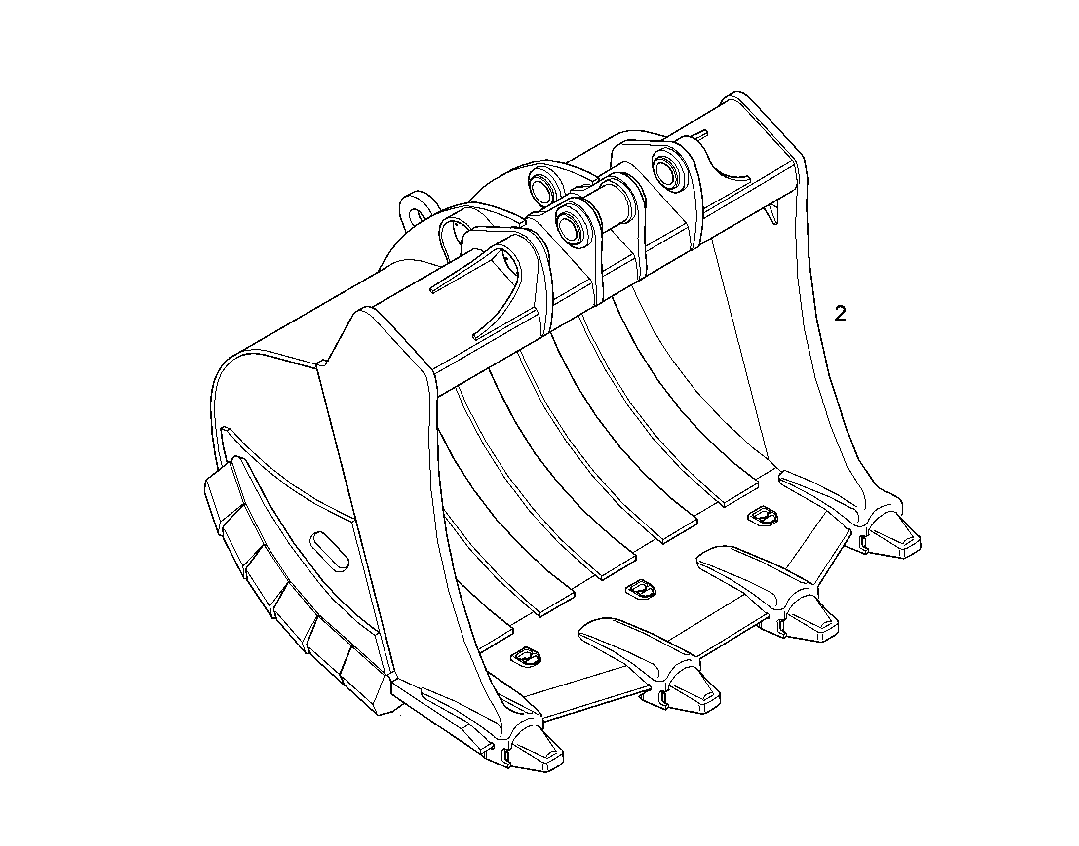 ЛОПАТА ОБРАТНАЯ HDV 10498102 LIEBHERR