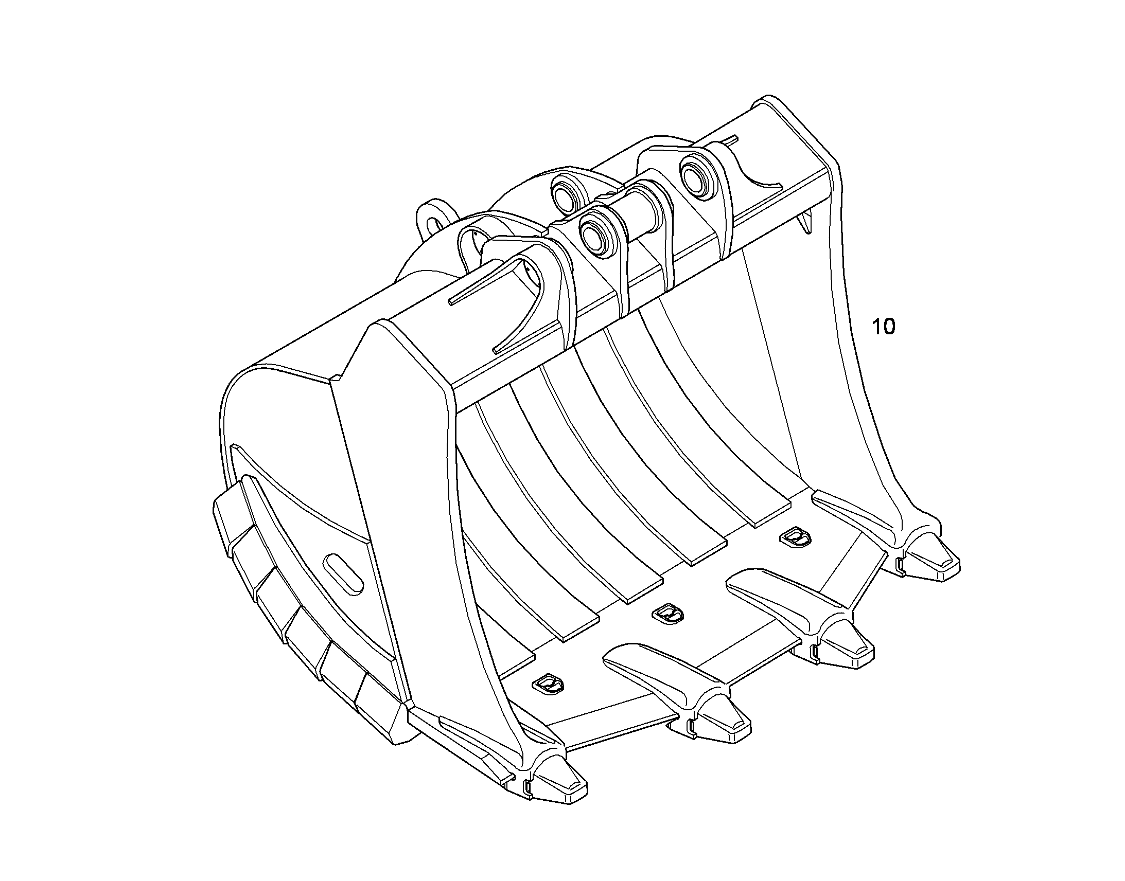 ЛОПАТА ОБРАТНАЯ HDV 1750MM 2,50M3 10498106 LIEBHERR