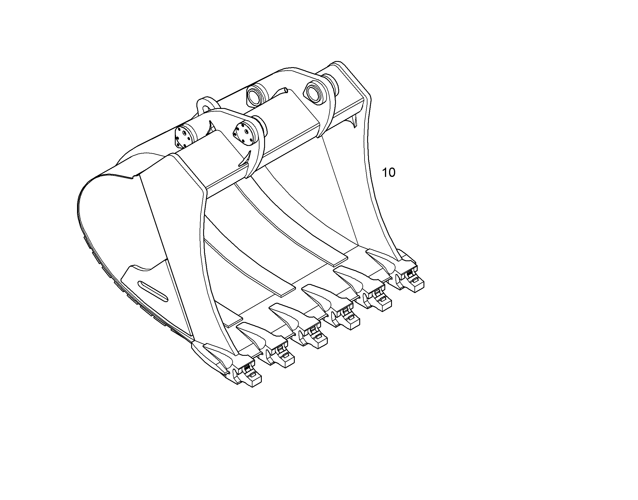 ЛОПАТА ОБРАТНАЯ HD 1650MM  2,20M3 10498347 LIEBHERR