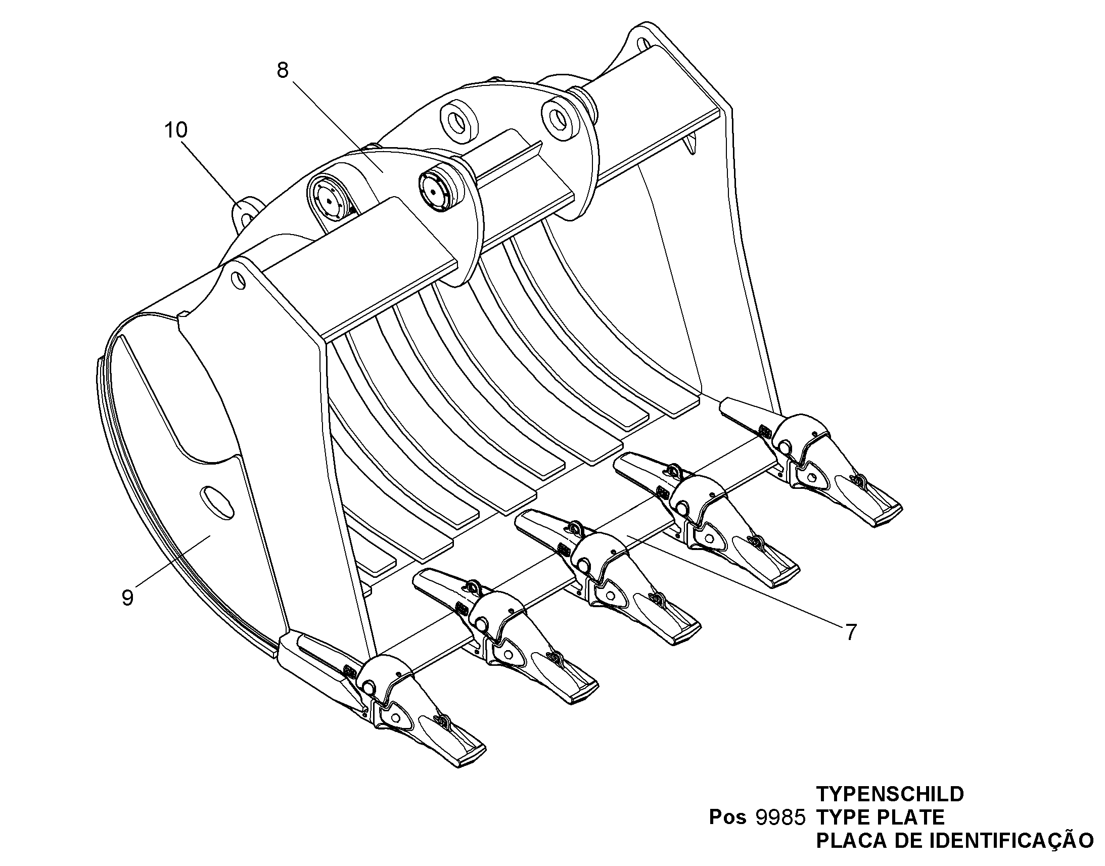 ПРОУШИНА ПОДВЕСНАЯ EBR1 300185416 LIEBHERR