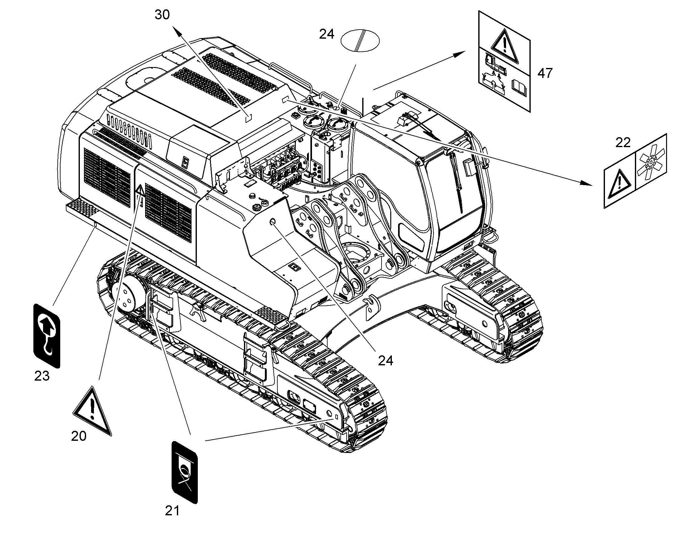 НАКЛЕЙКА 132mmX115mm 11060174 LIEBHERR