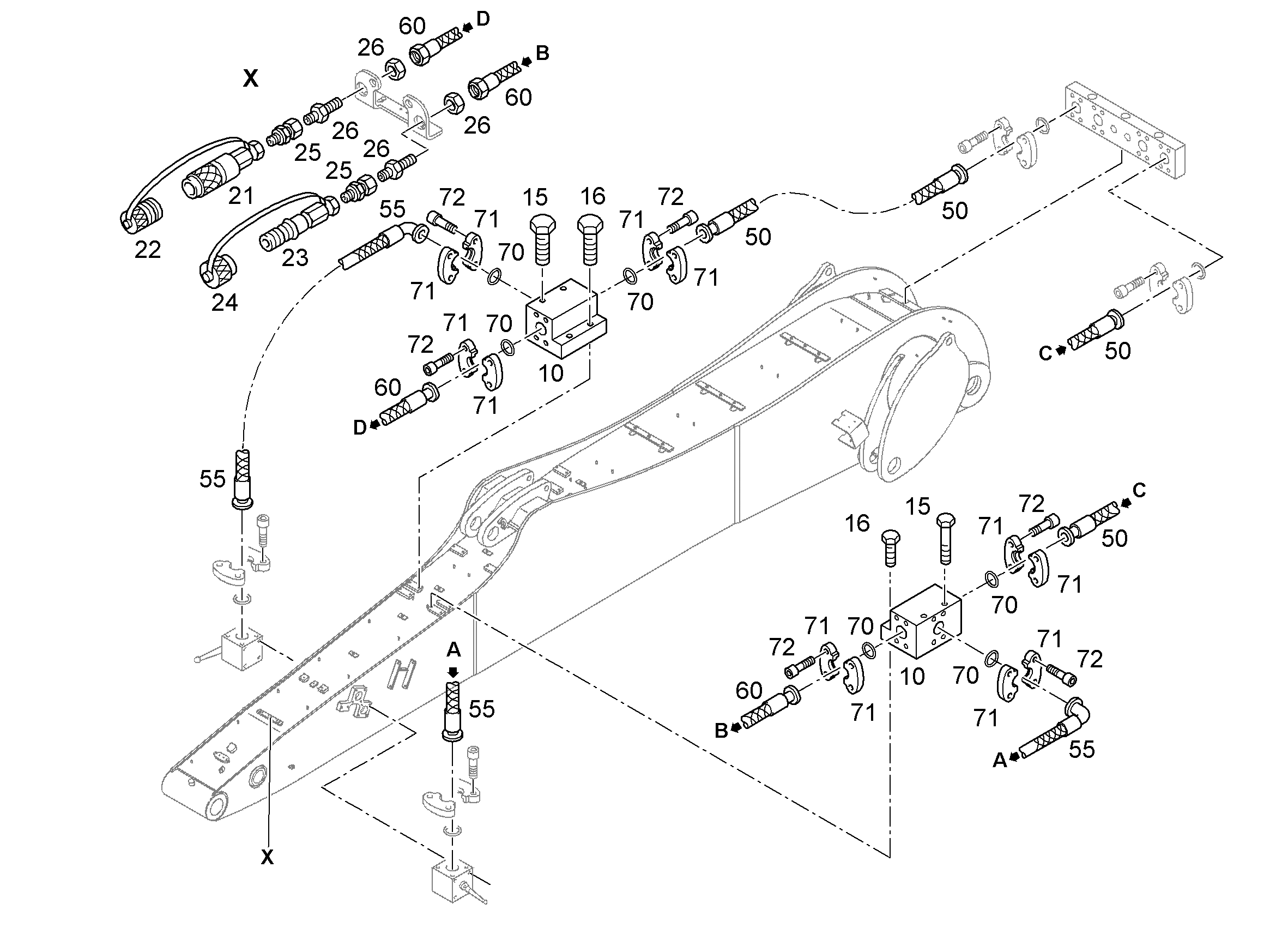 ПОЛУФЛАНЕЦ SAE 1 1/4' CODE 62 5601401 LIEBHERR