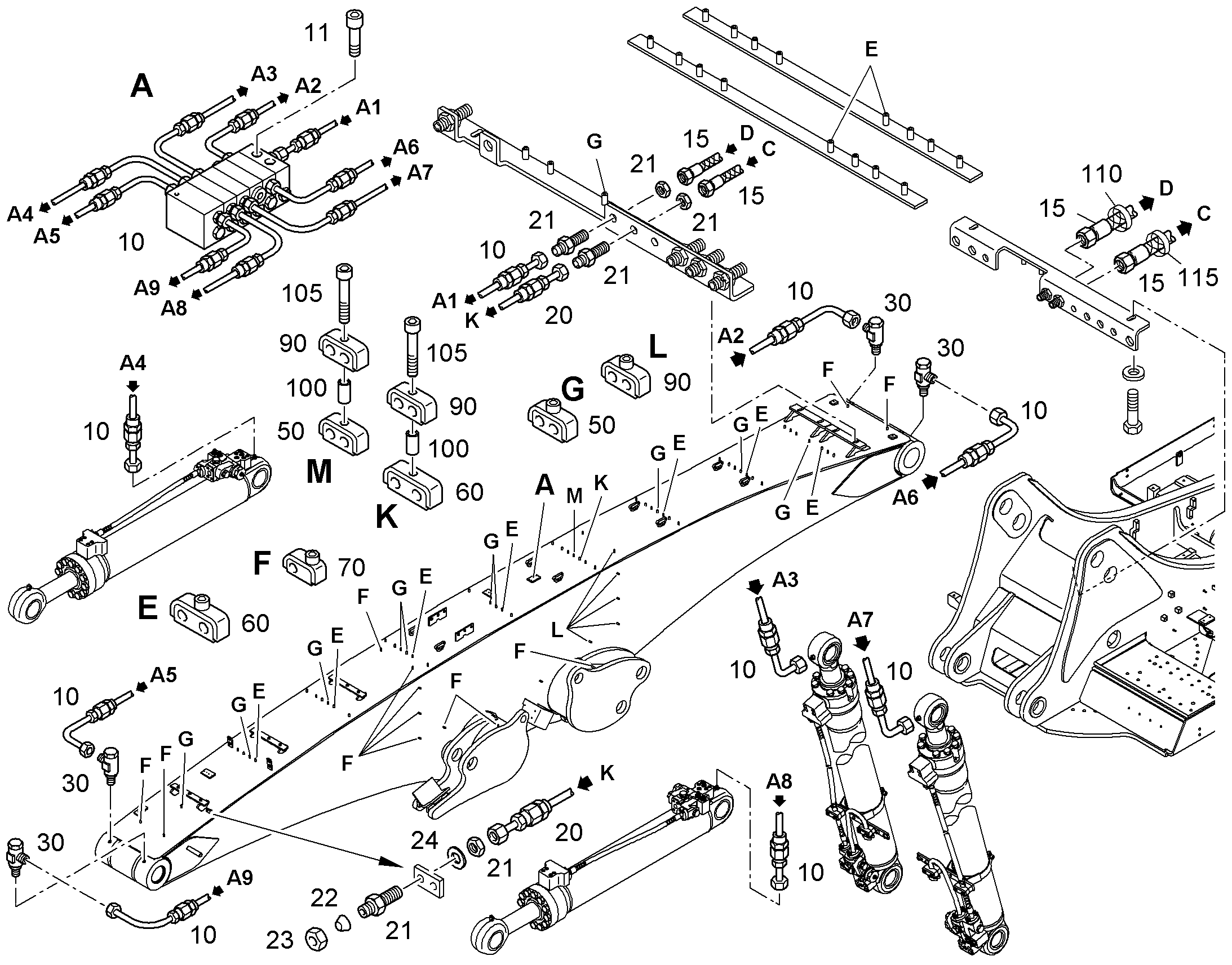 ШЛАНГ 6,3X1155 10018638 LIEBHERR