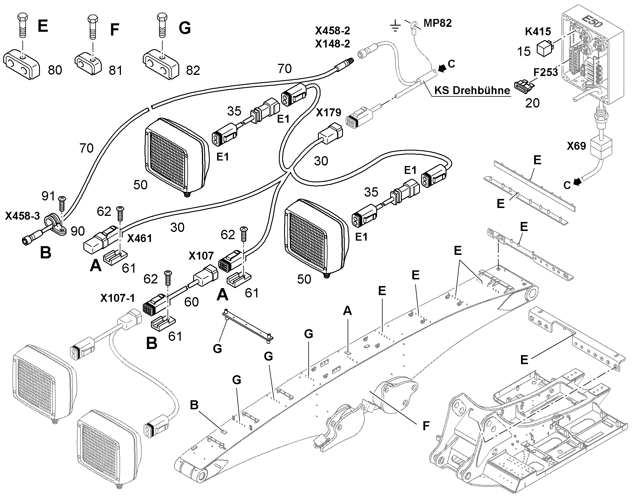 СКОБА HRBGS 1 G 9,5 10 9598248 LIEBHERR