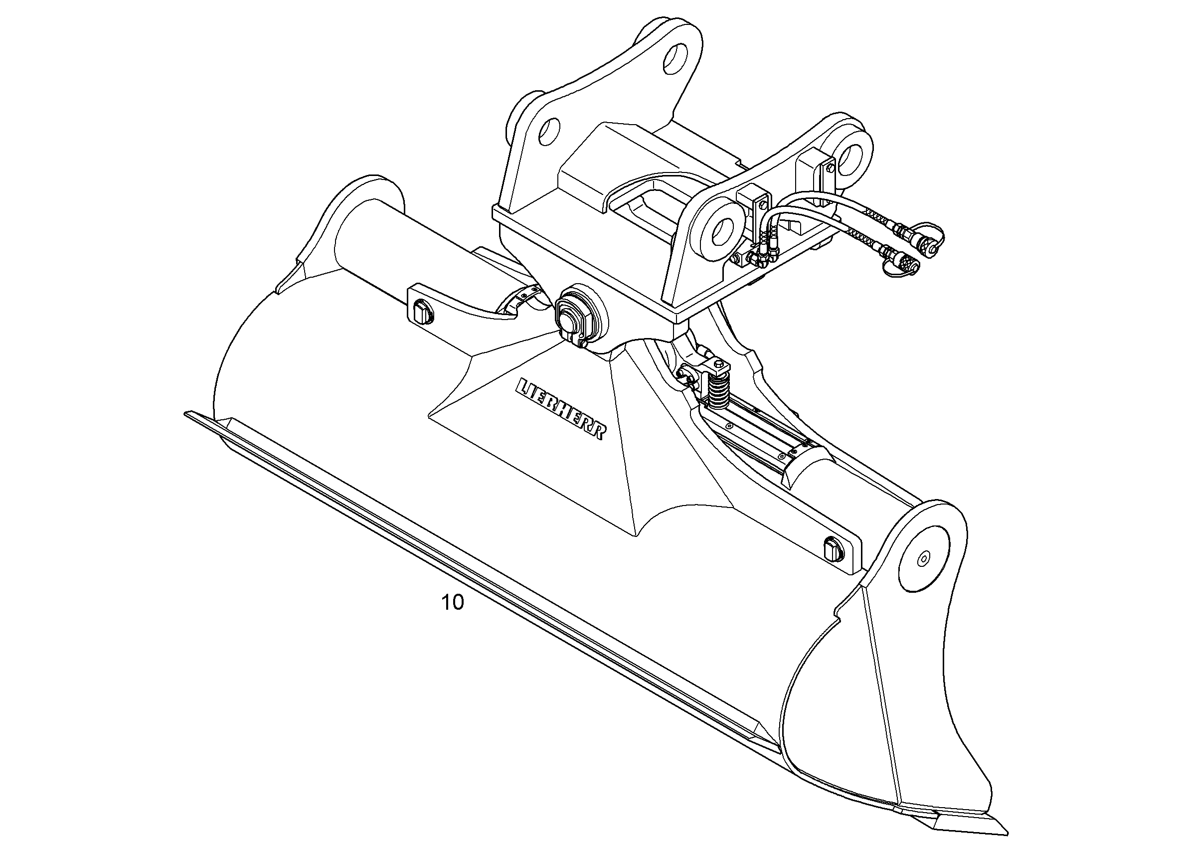 КОВШ КАНАВООЧИСТИТЕЛЯ 2000mm 1,2m³ 9630326 LIEBHERR