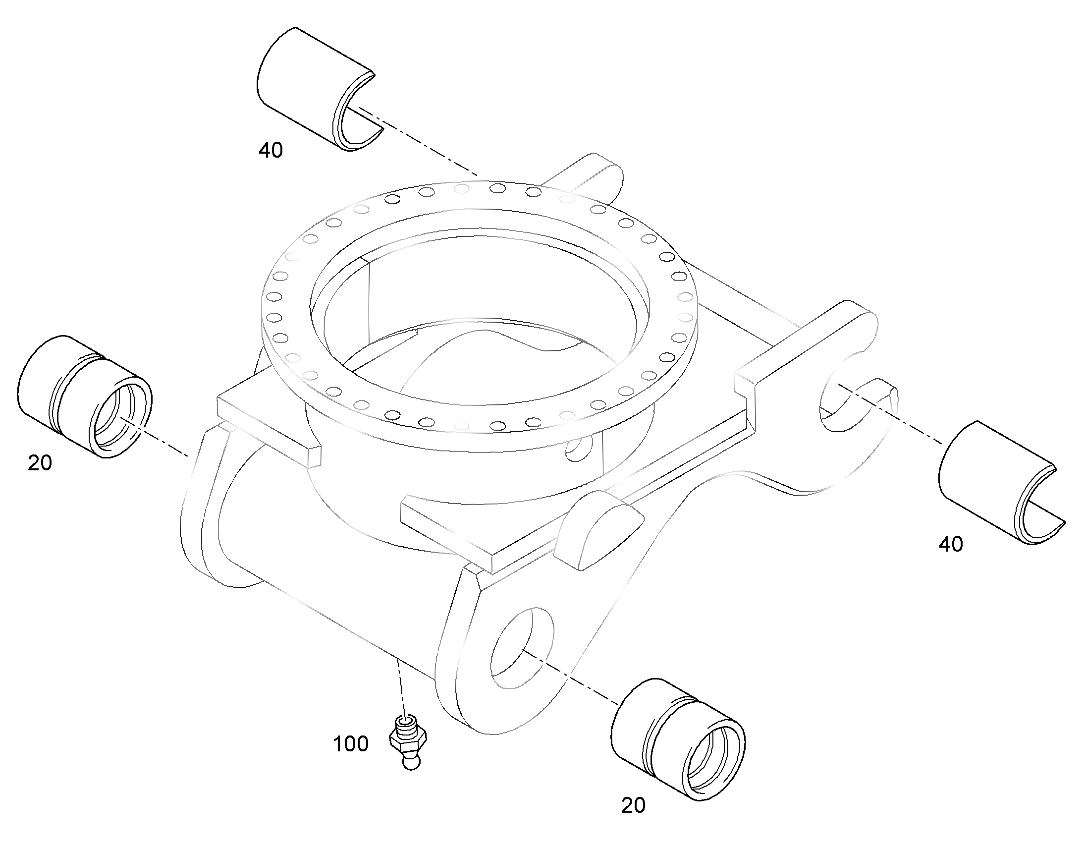 BUSH ASSEMBLY 94094222 LIEBHERR
