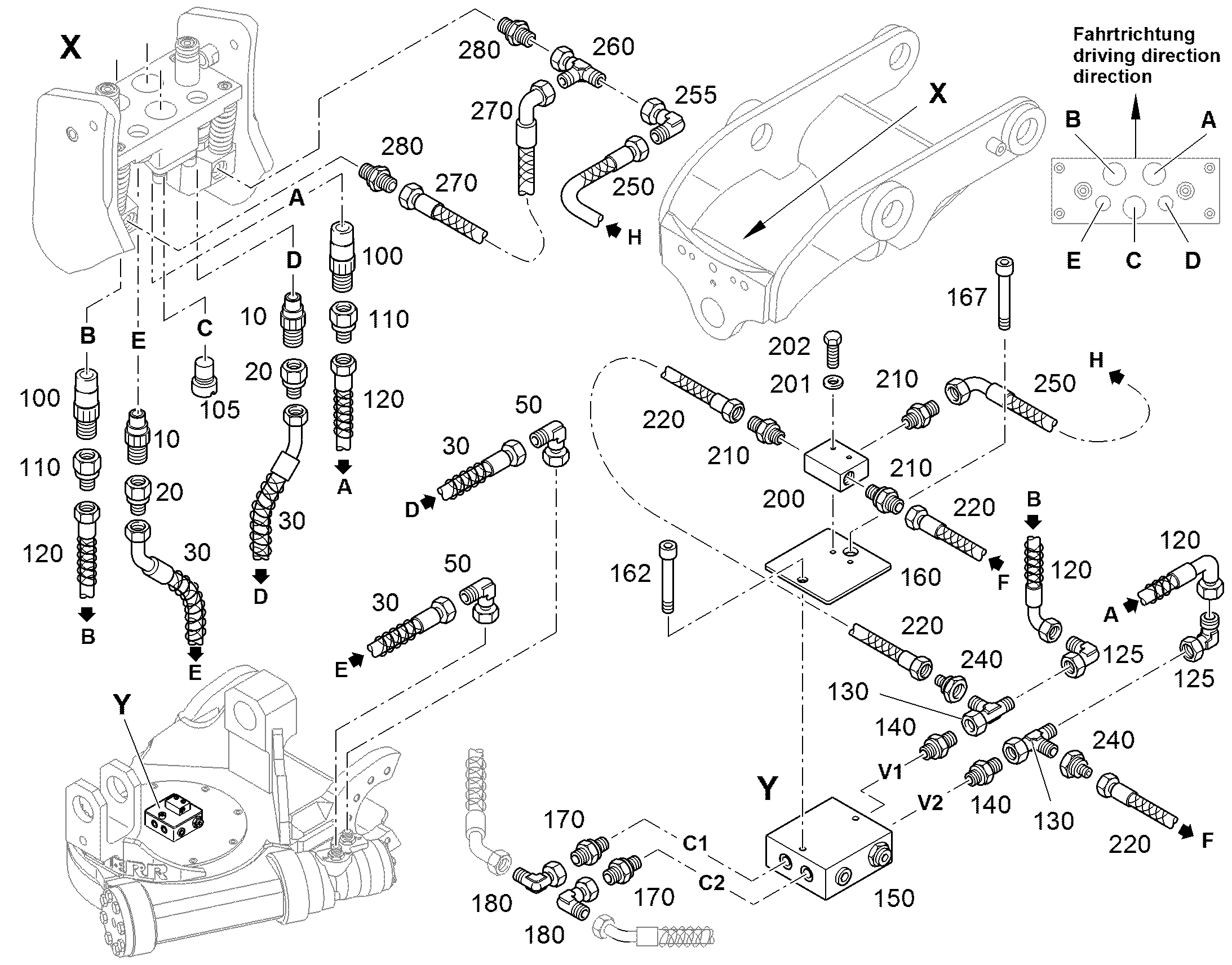 ШЛАНГ 10X650 10440918 LIEBHERR