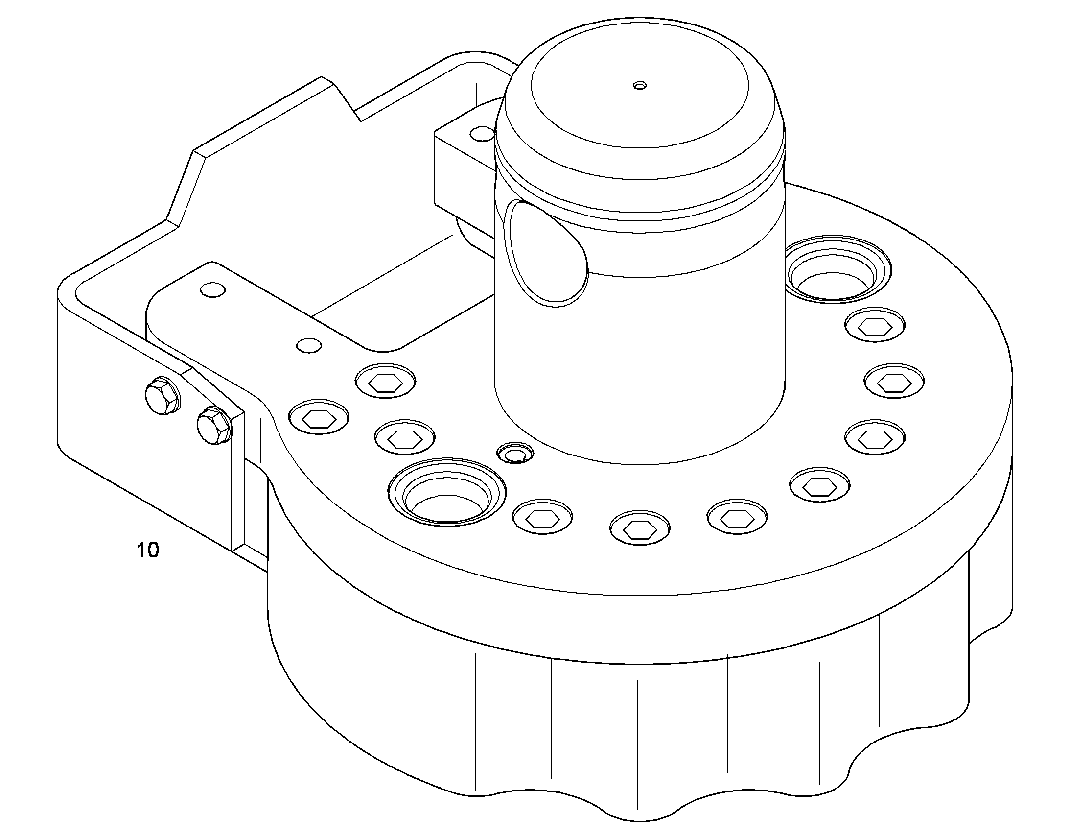 LIKUFIX MH40 НИЖНЯЯ ЧАСТЬ D=360 9640207 LIEBHERR