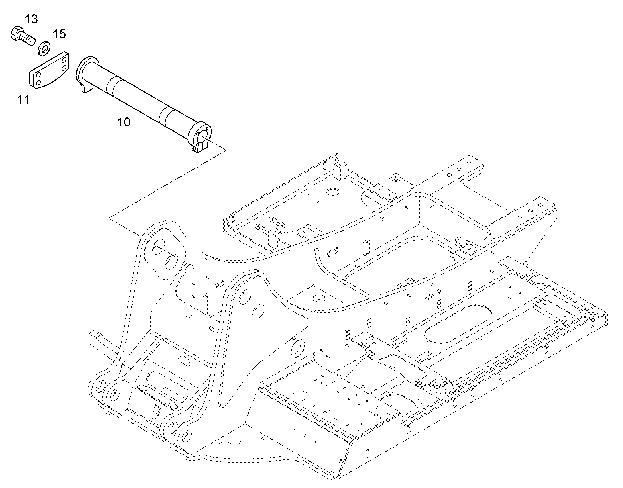 БОЛТ С ЗАЖИМНОЙ ГАЙКОЙ 130X1105X1010 94068938 LIEBHERR