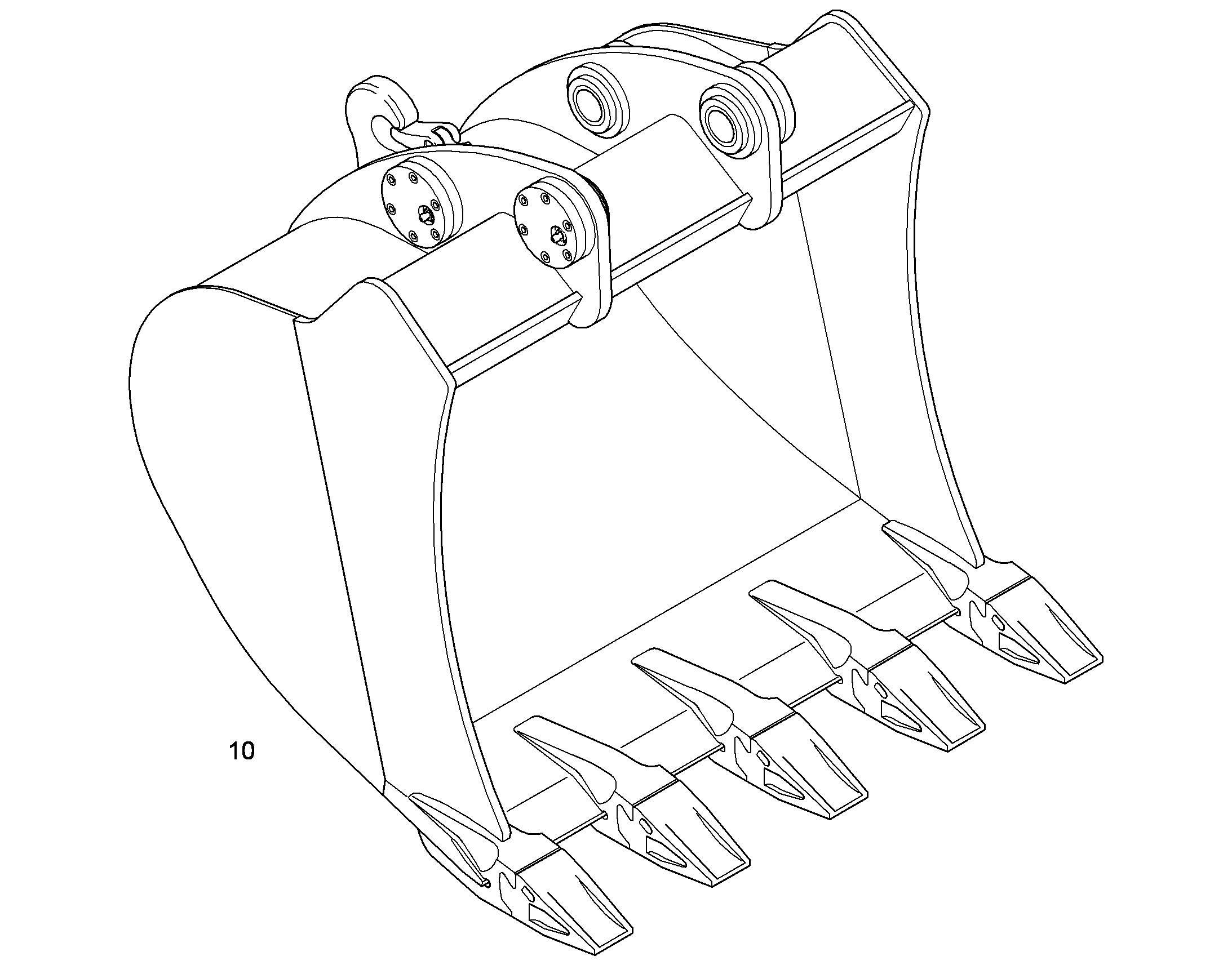 ЛОПАТА ОБРАТНАЯ 1250mm 0,85m³ 9643082 LIEBHERR