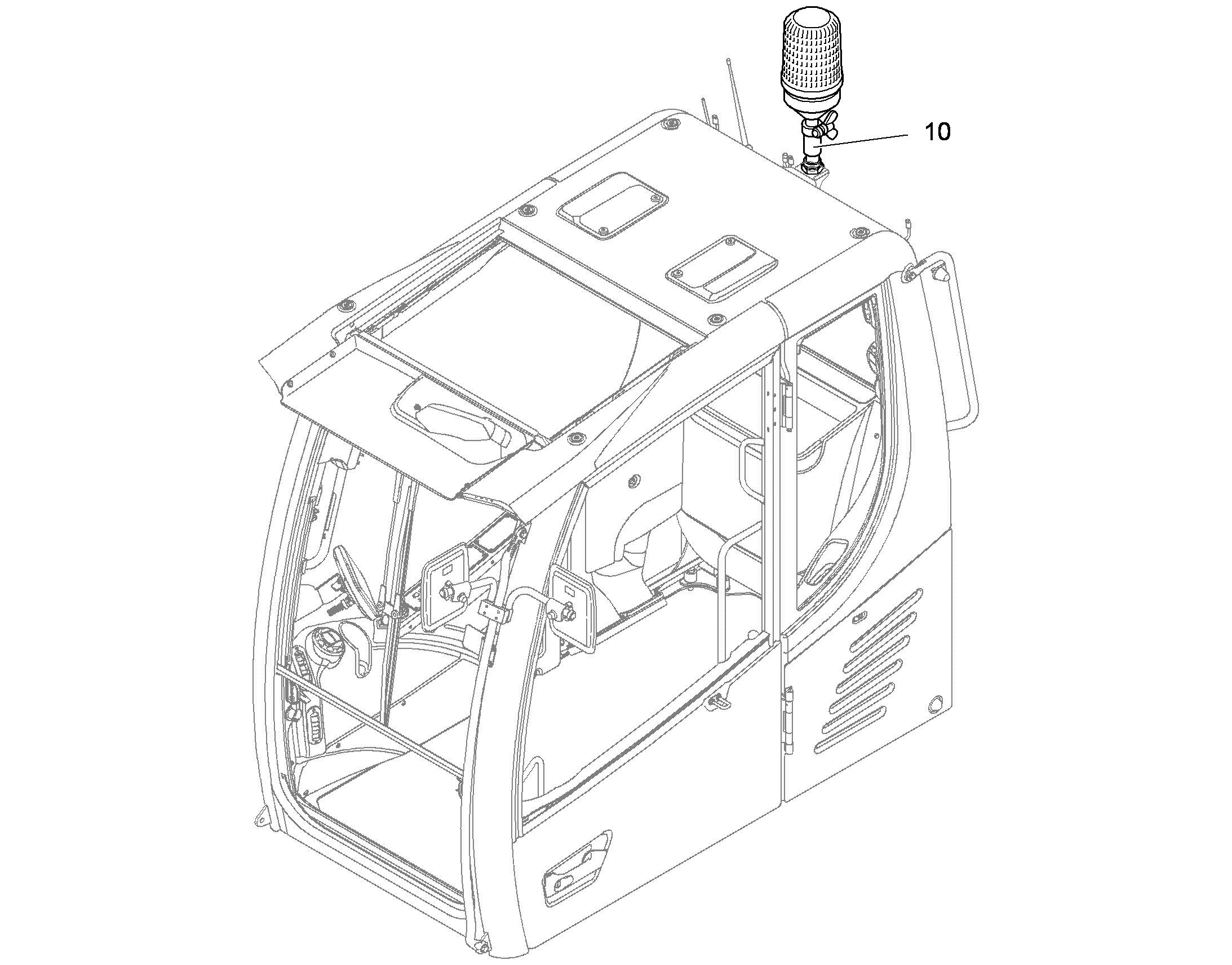 ПРОБЛЕСКОВЫЙ МАЯЧОК 9644830 LIEBHERR