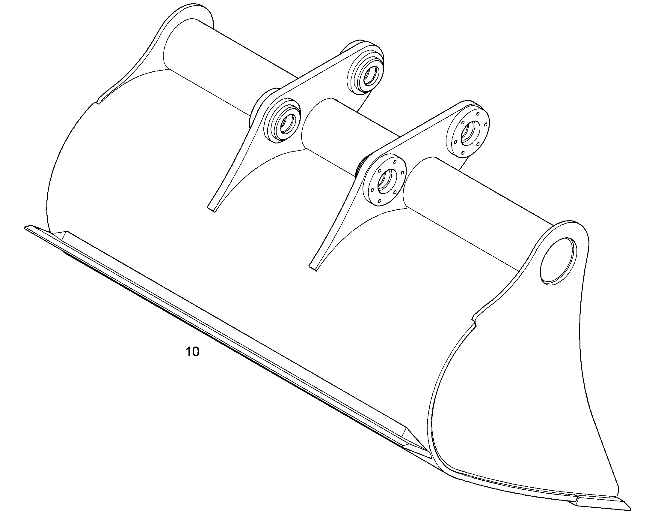 КОВШ КАНАВООЧИСТИТЕЛЯ 1500mm 0,95m³ 9643087 LIEBHERR
