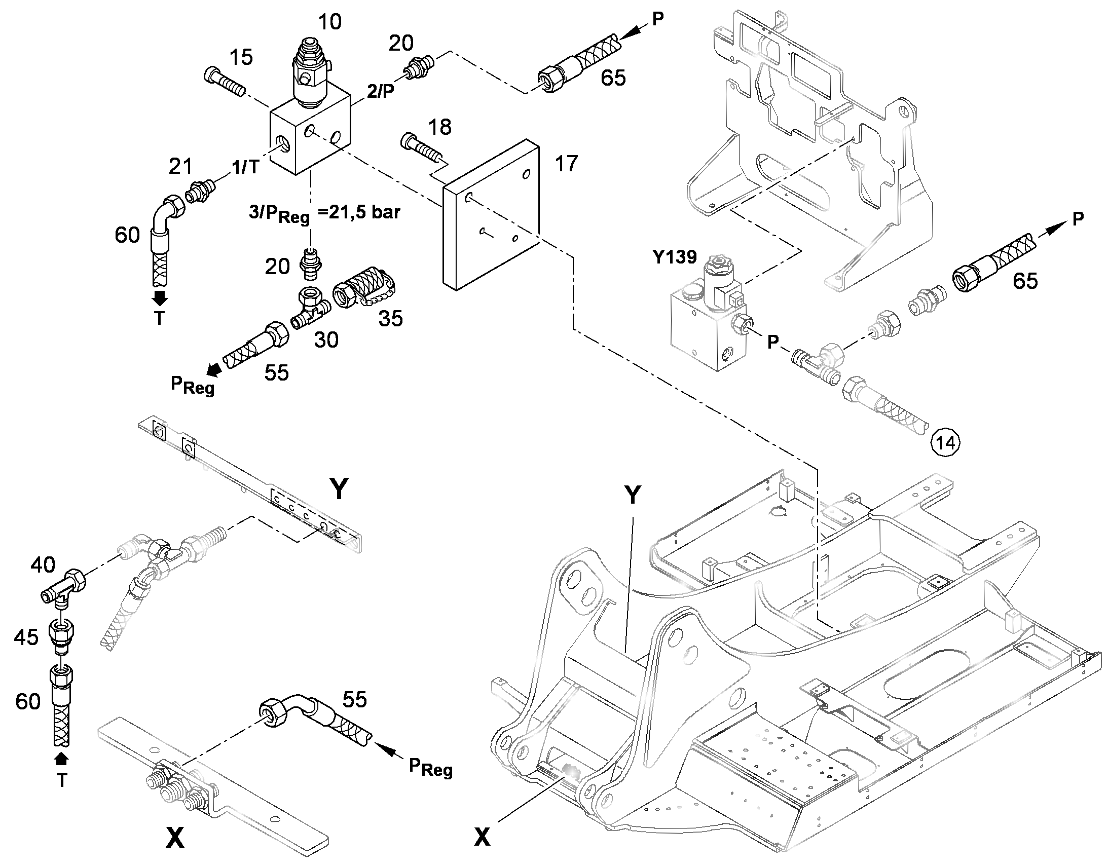 ШЛАНГ 10X1800 10294267 LIEBHERR