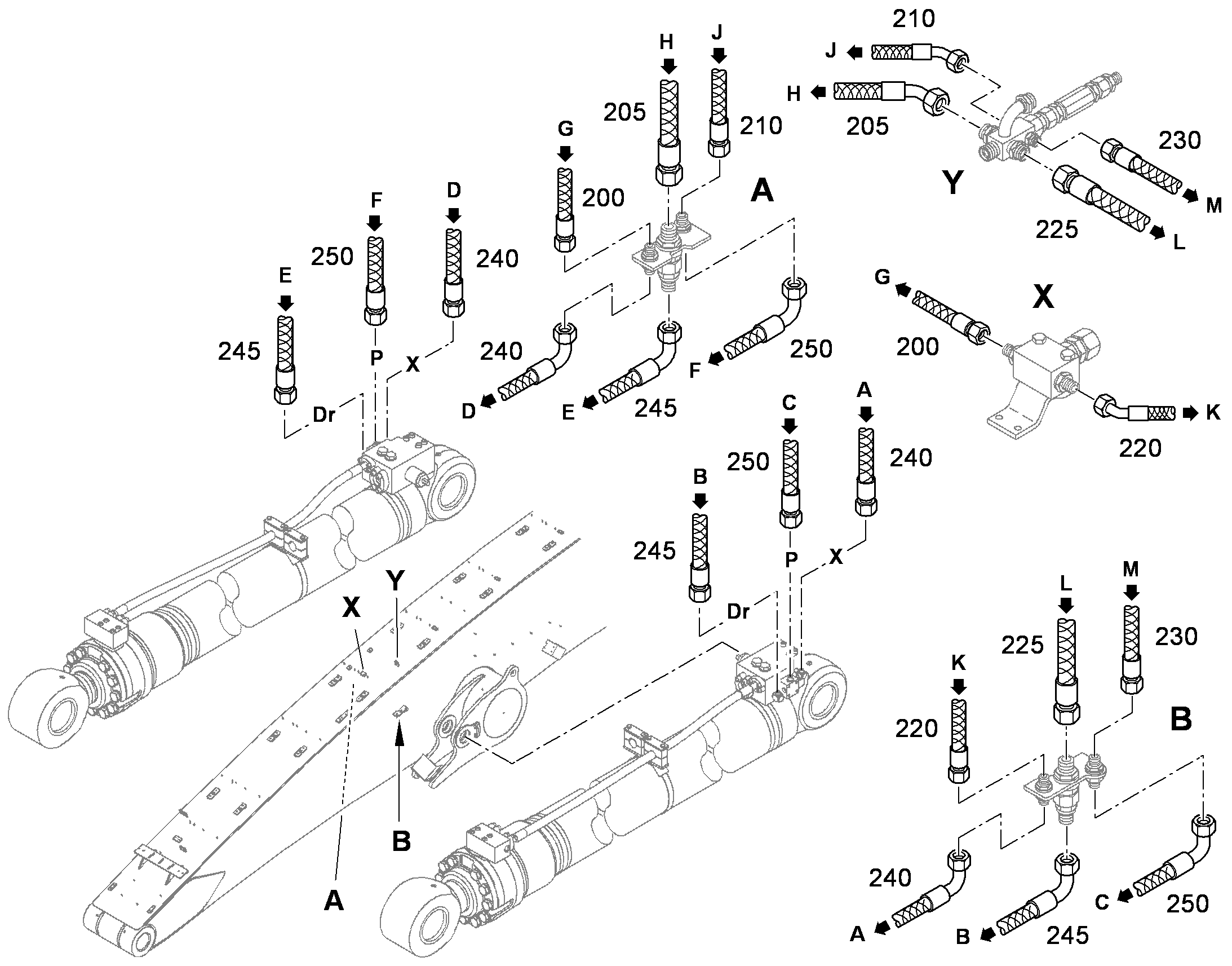 ШЛАНГ 12X750 10490753 LIEBHERR