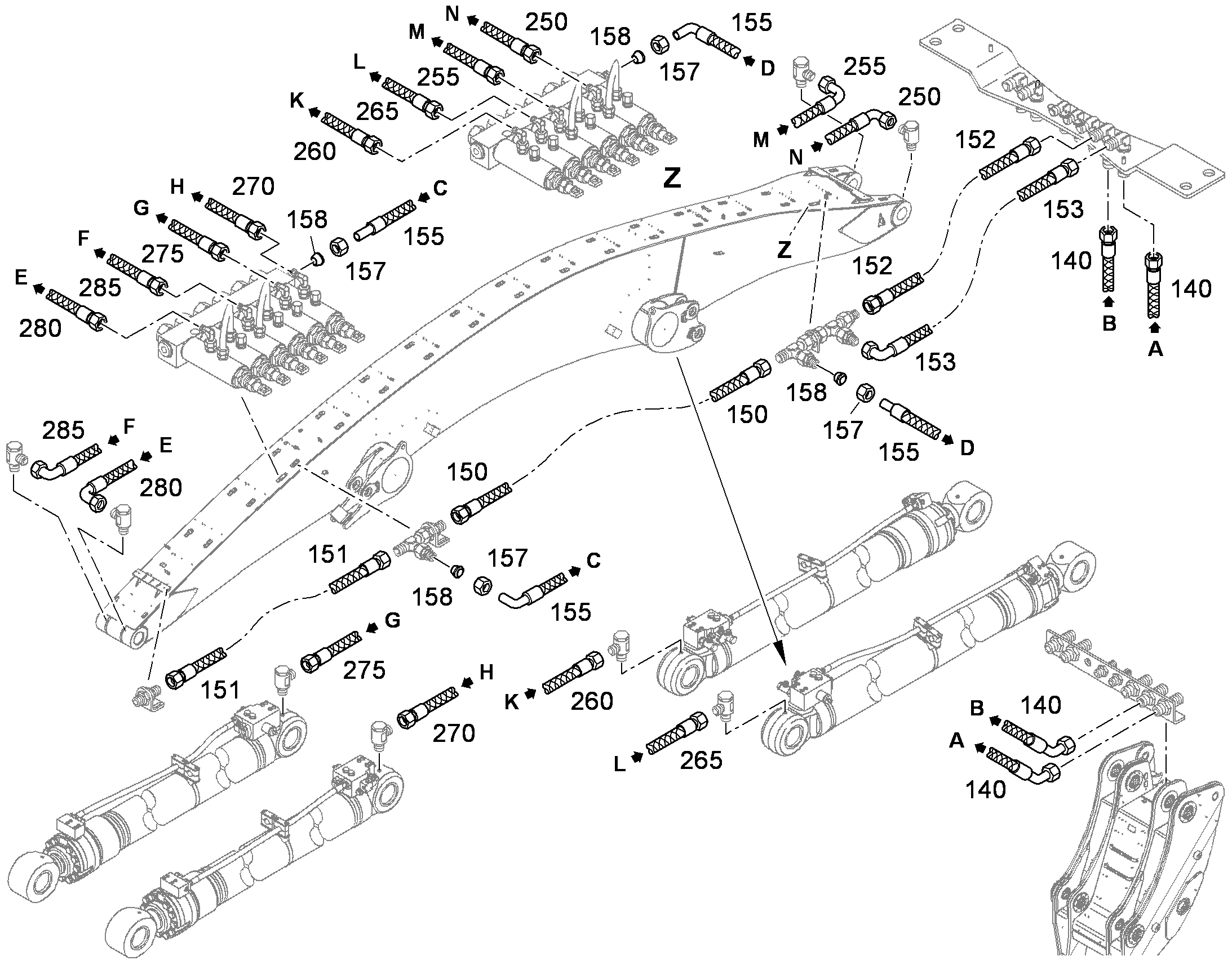 ШЛАНГ 20X950 10488569 LIEBHERR