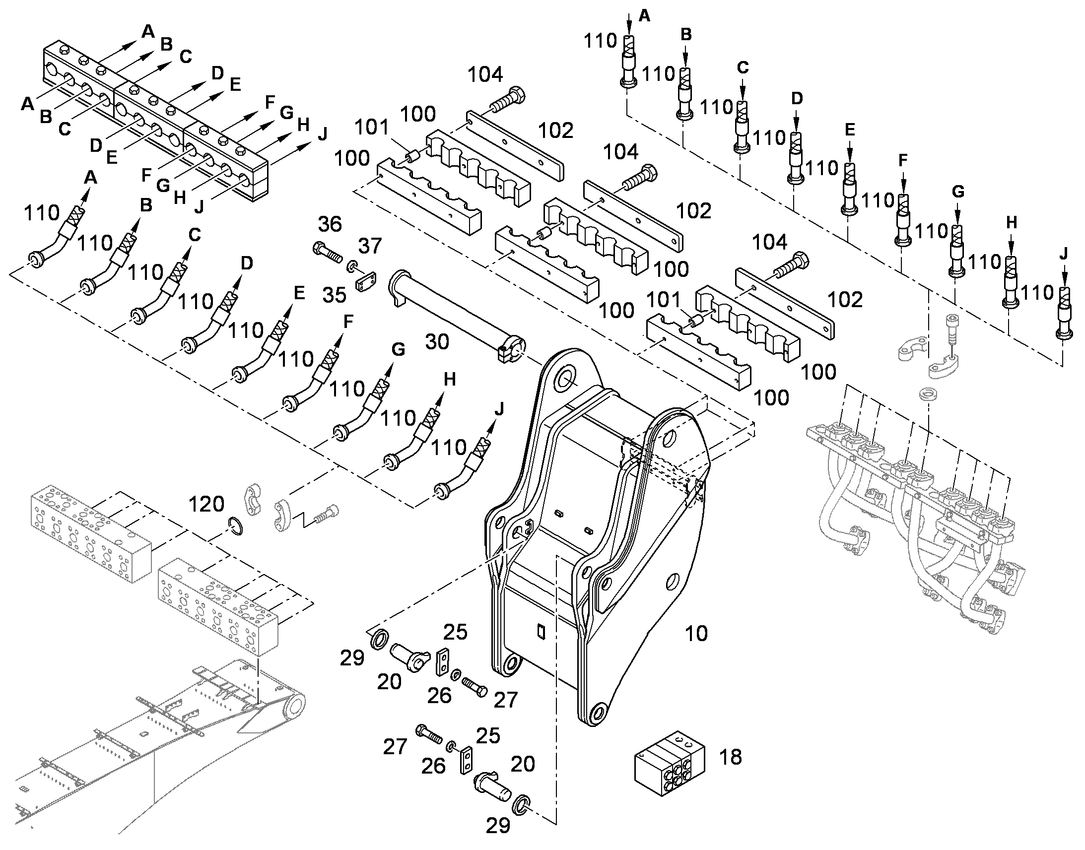 ПОЛУХОМУТИК HRRL 4 49,4 3X49,4 PP 10165723 LIEBHERR
